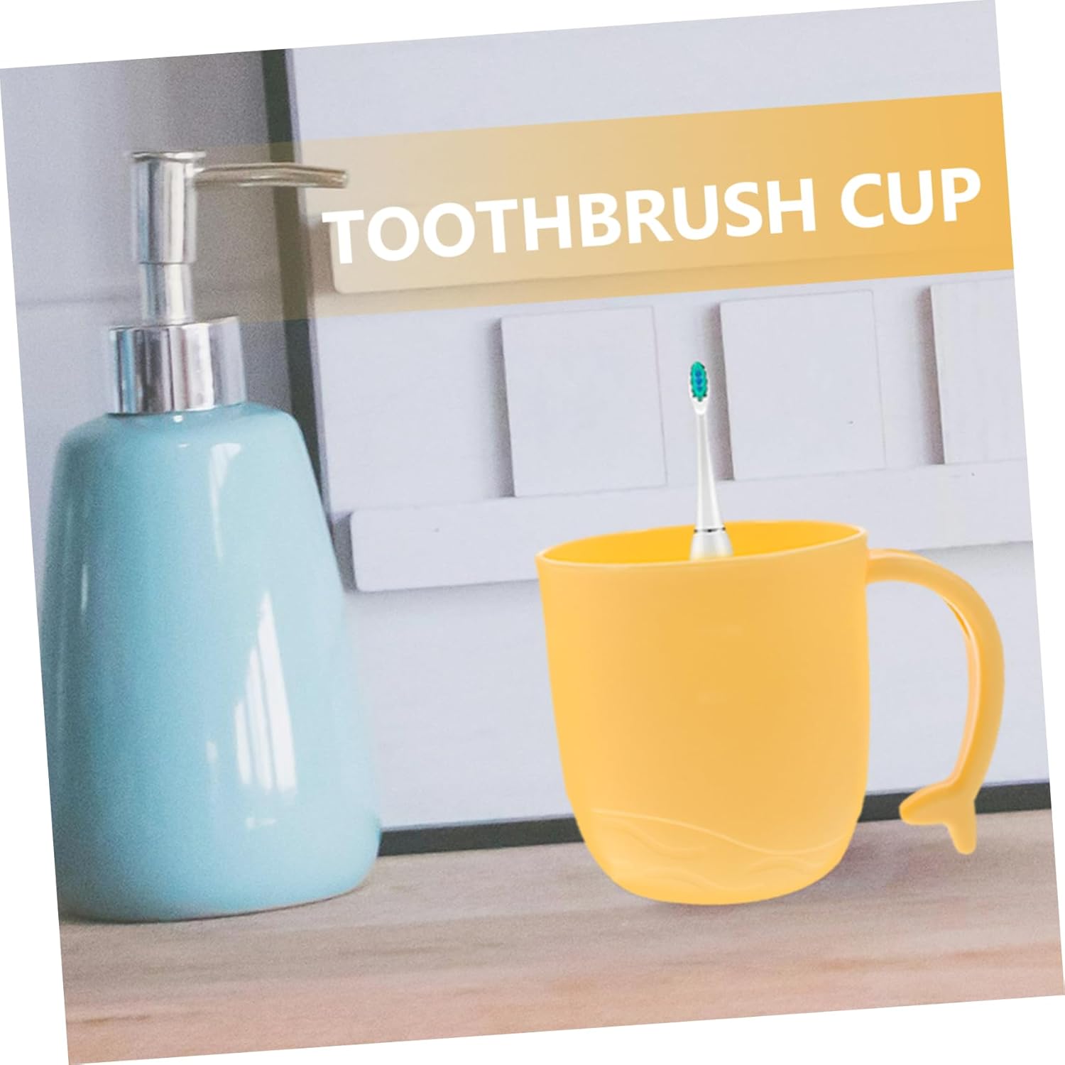 2pcs Dolphin Tail Toothbrush Mugs for Bathroom Storage