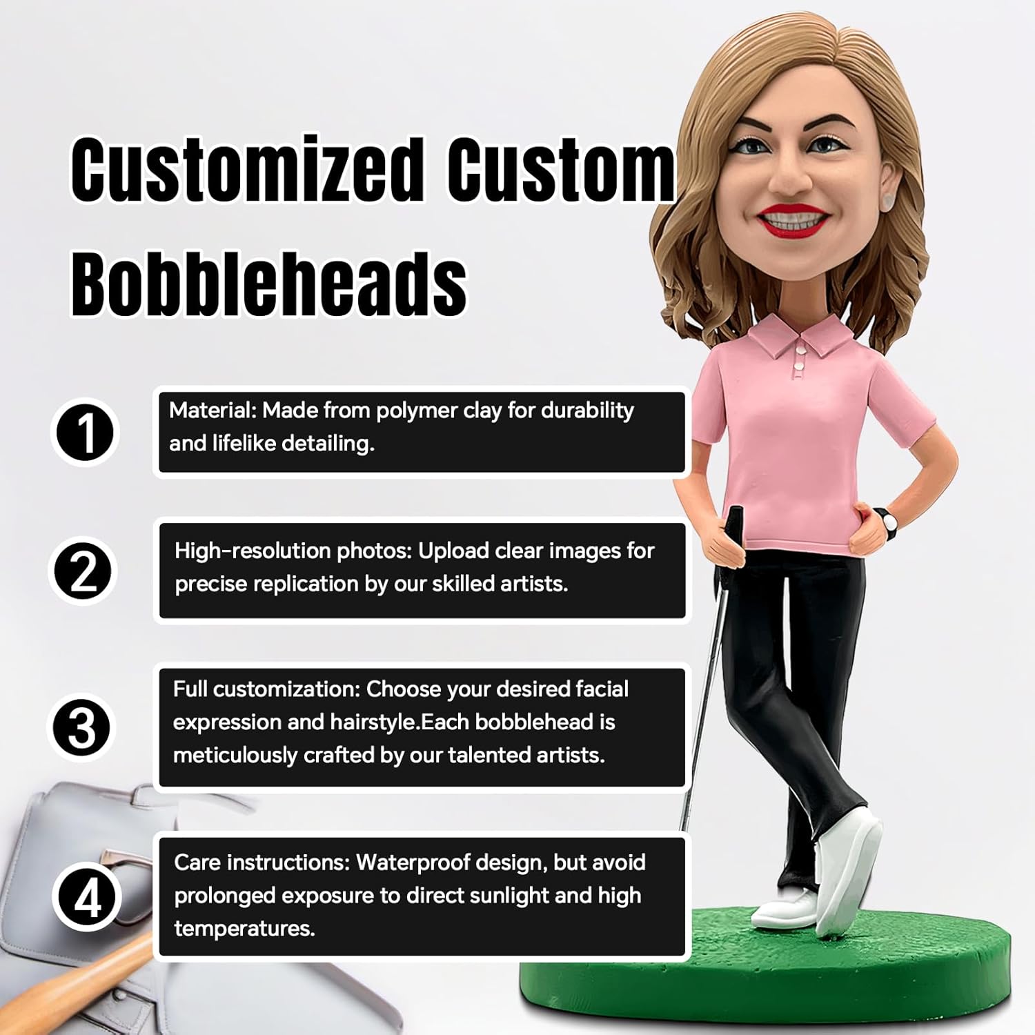 Custom Golf Bobbleheads for Personalized Gifts 1