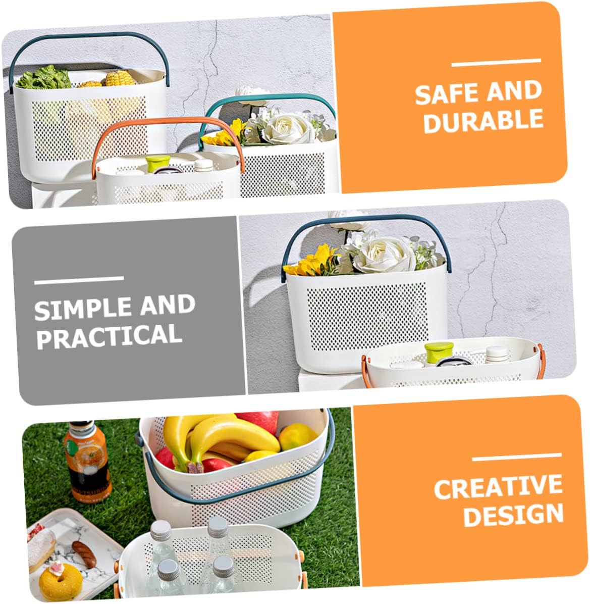 UTHCLO Portable Toilet Storage Organizer Basket