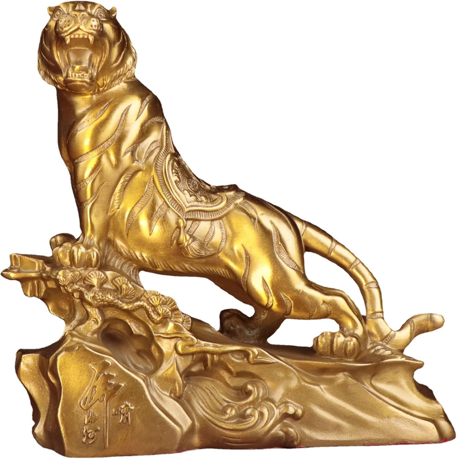 Usoway Copper Tiger Statue Office Home Decor Accents