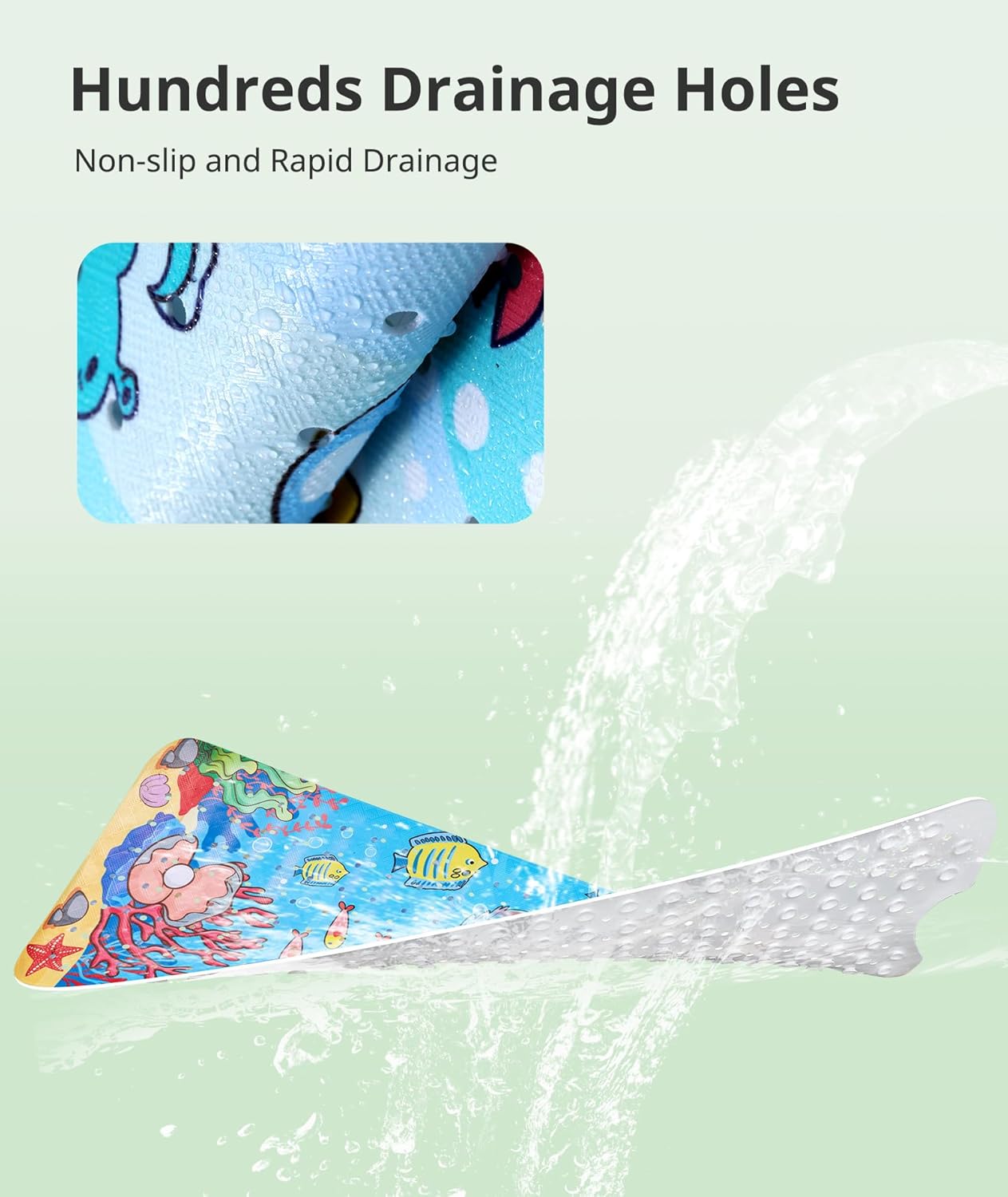 Daugee Cartoon Baby Bath Mat 40x16 Non-Slip