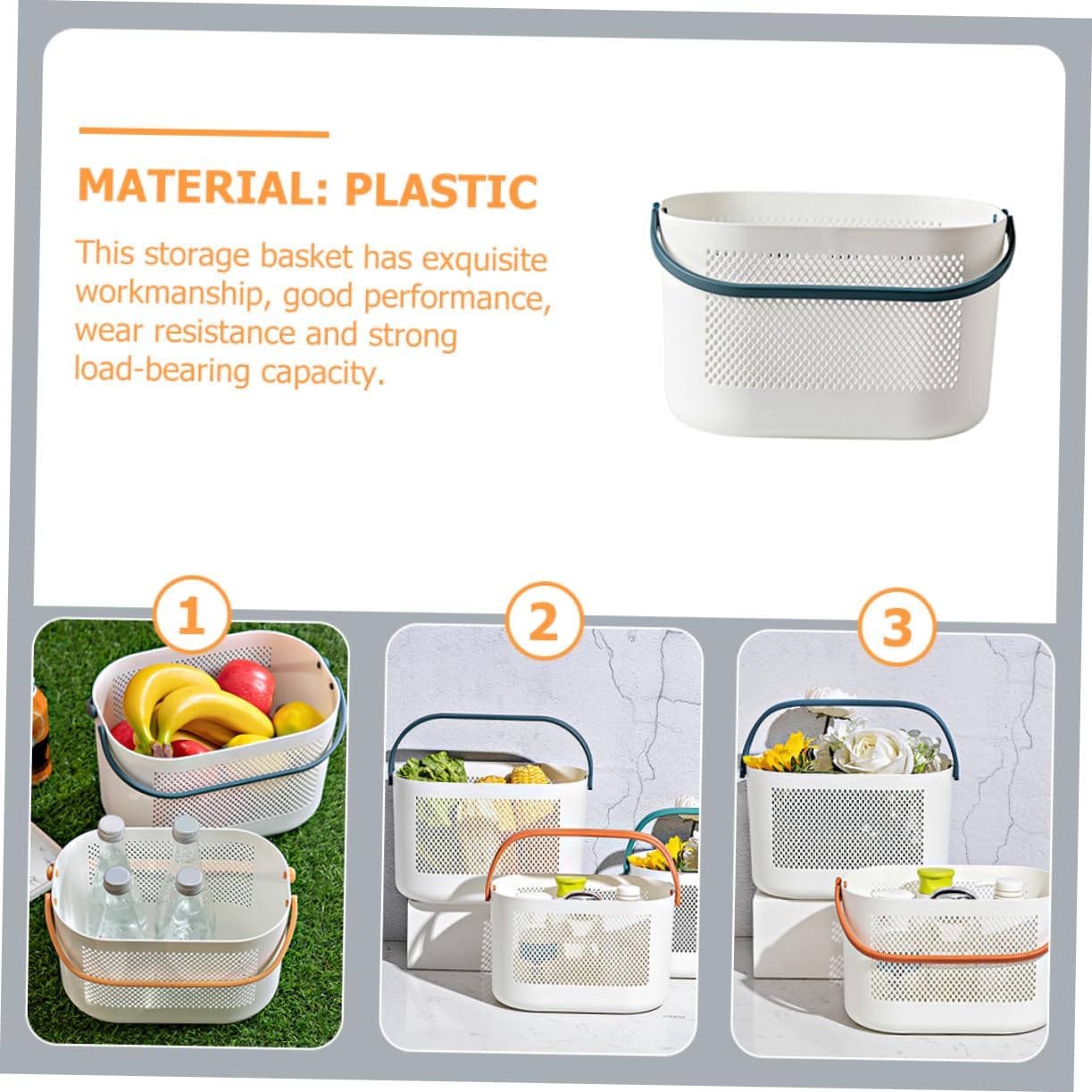 UTHCLO Portable Toilet Storage Organizer Basket