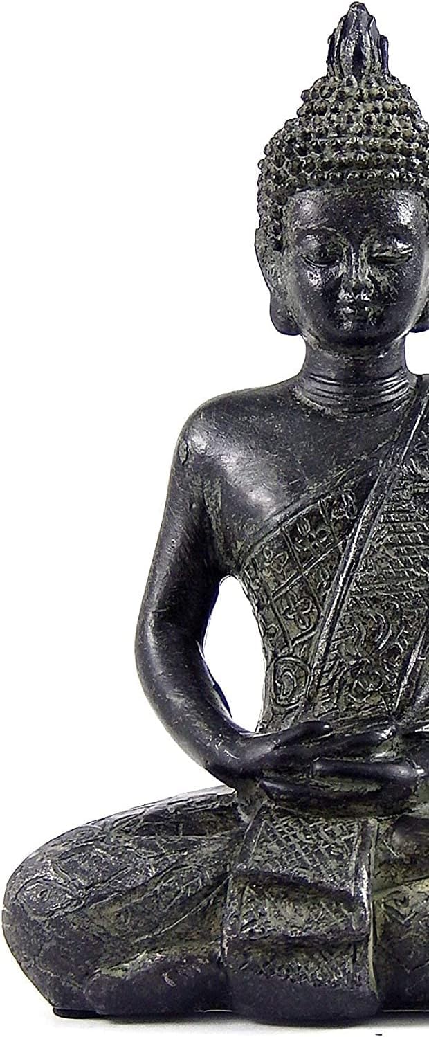 Bellaa Buddha Statue Meditation Dhyana Mudra Sitting Decor Sculpture