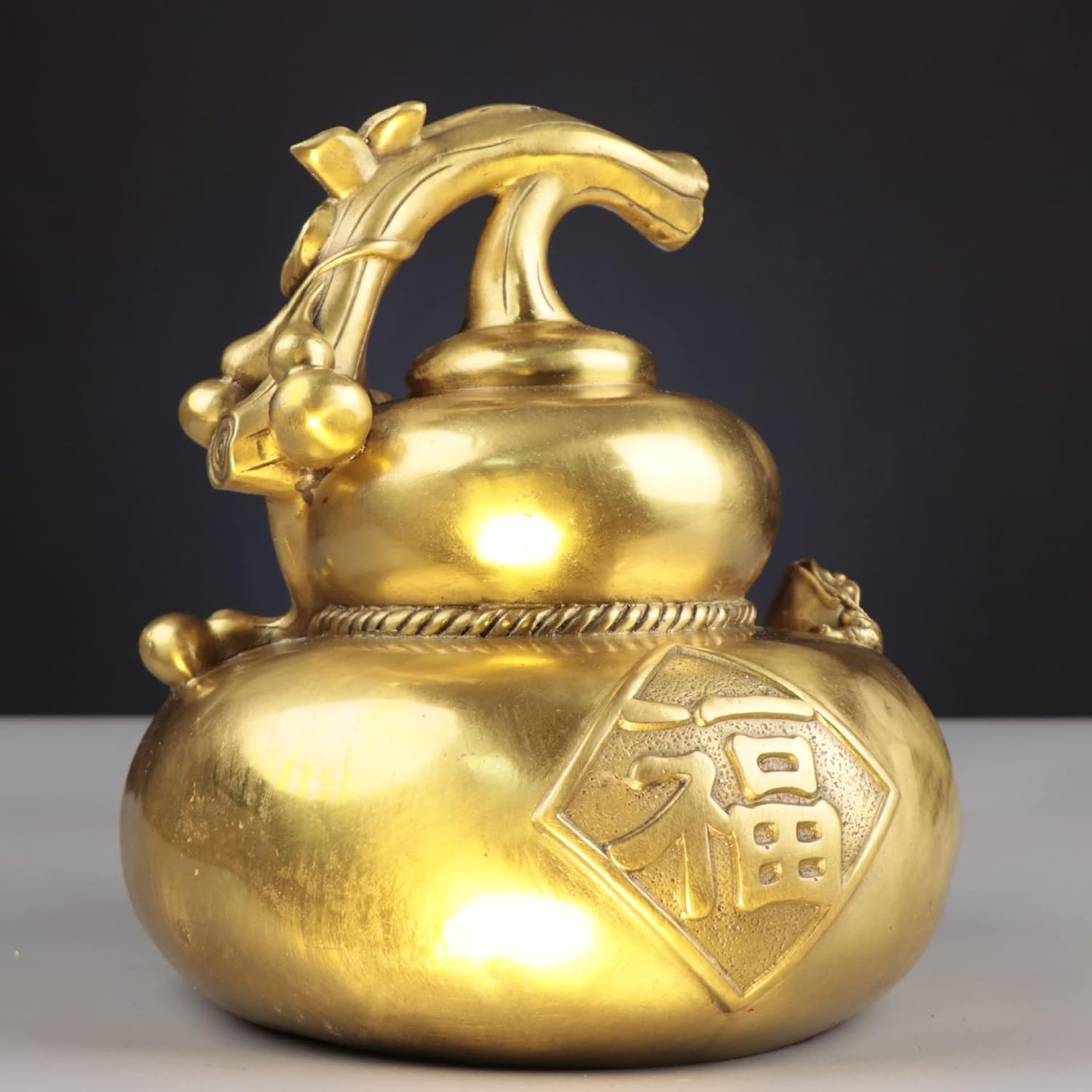 Usoway Gold Rush Gourd Metal Decor Sculpture