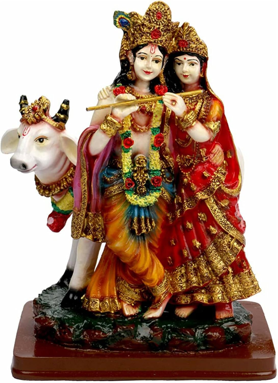 Radha Krishna Murti Idol Showpiece God Jugaljodi for Home Office Temple