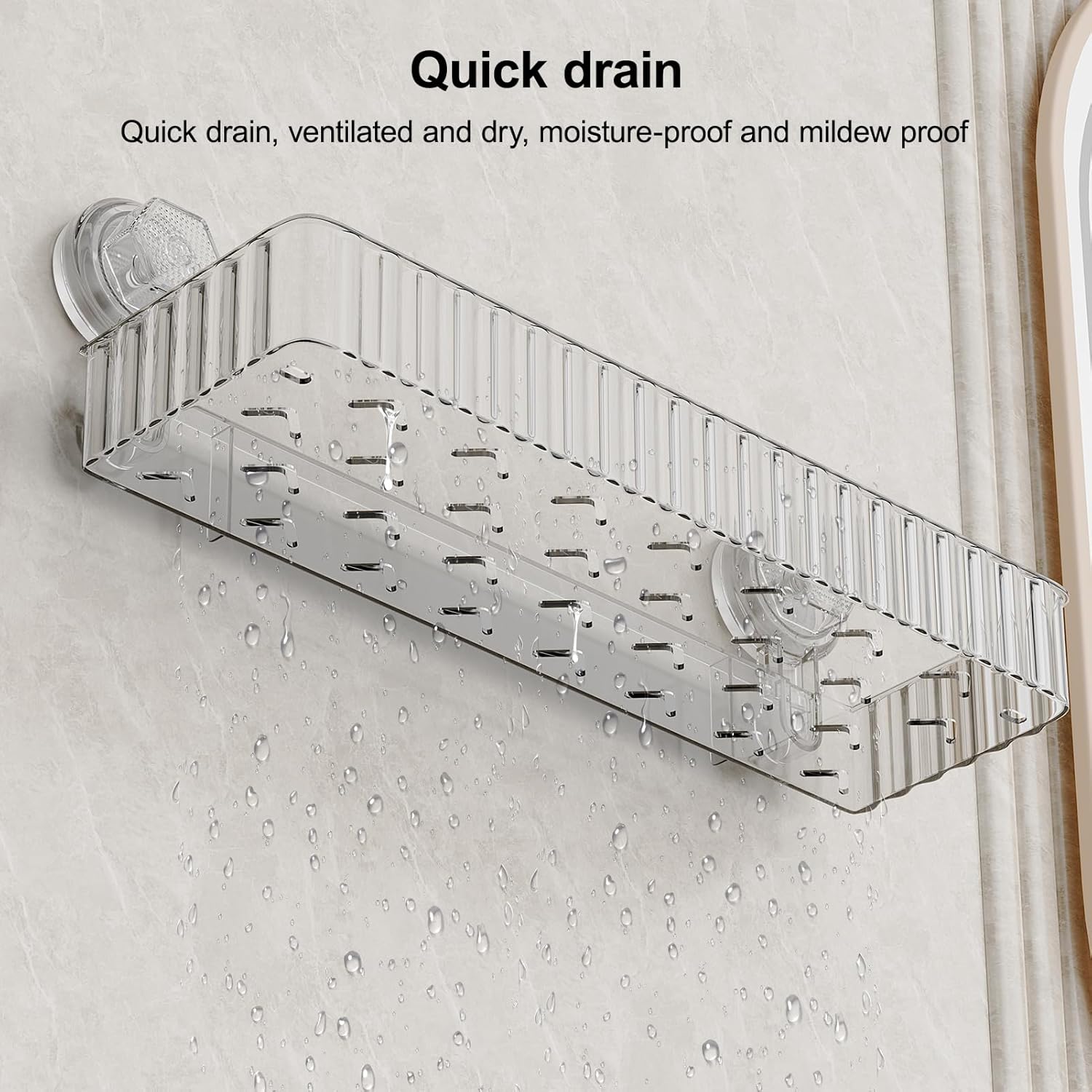 Ankoox Removable Suction Cup Shower Caddy