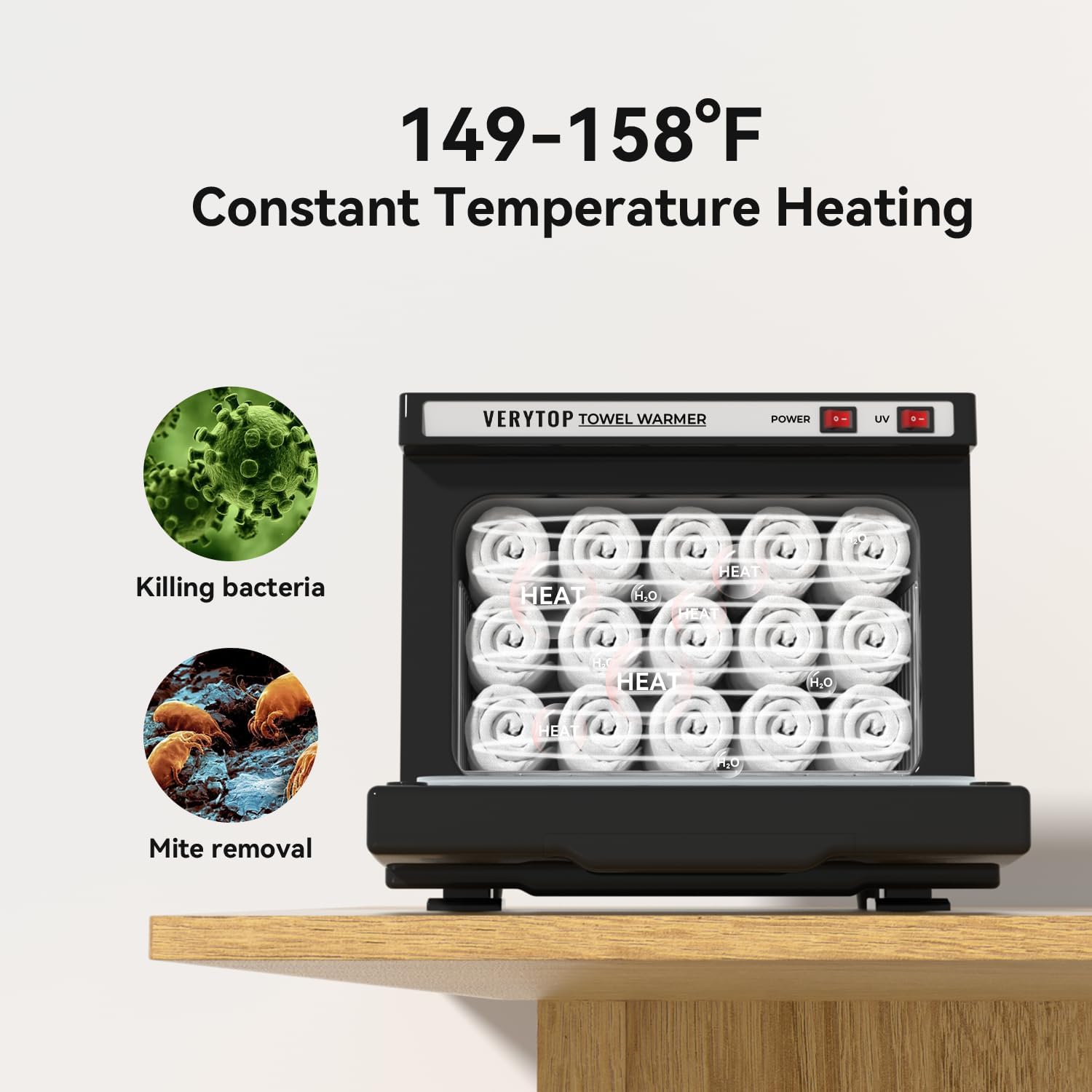 VERYTOP 8L Hot Towel Warmer for Spa and Salon