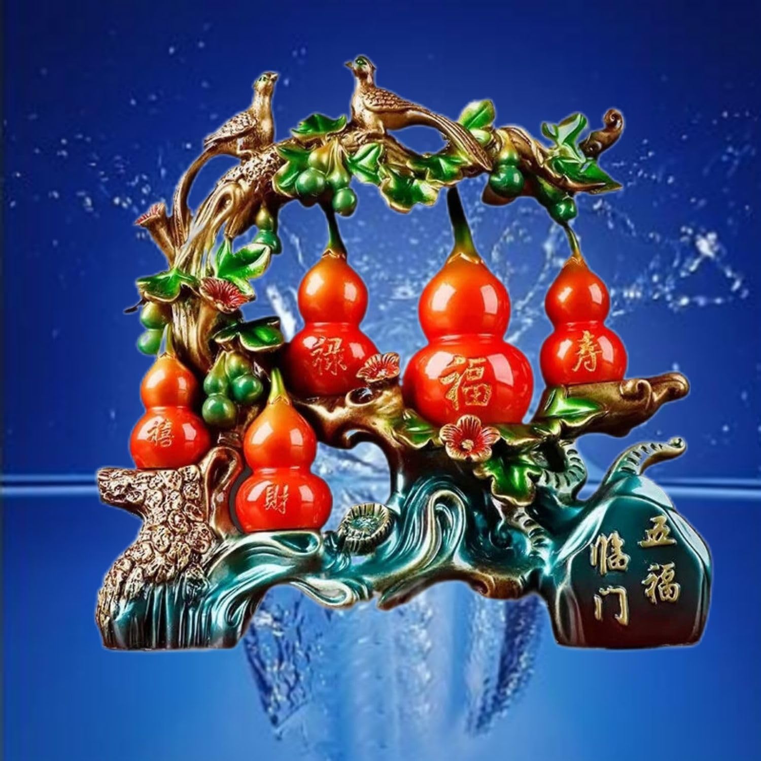Chinese Feng Shui Resin Wealth Statue - 70cm