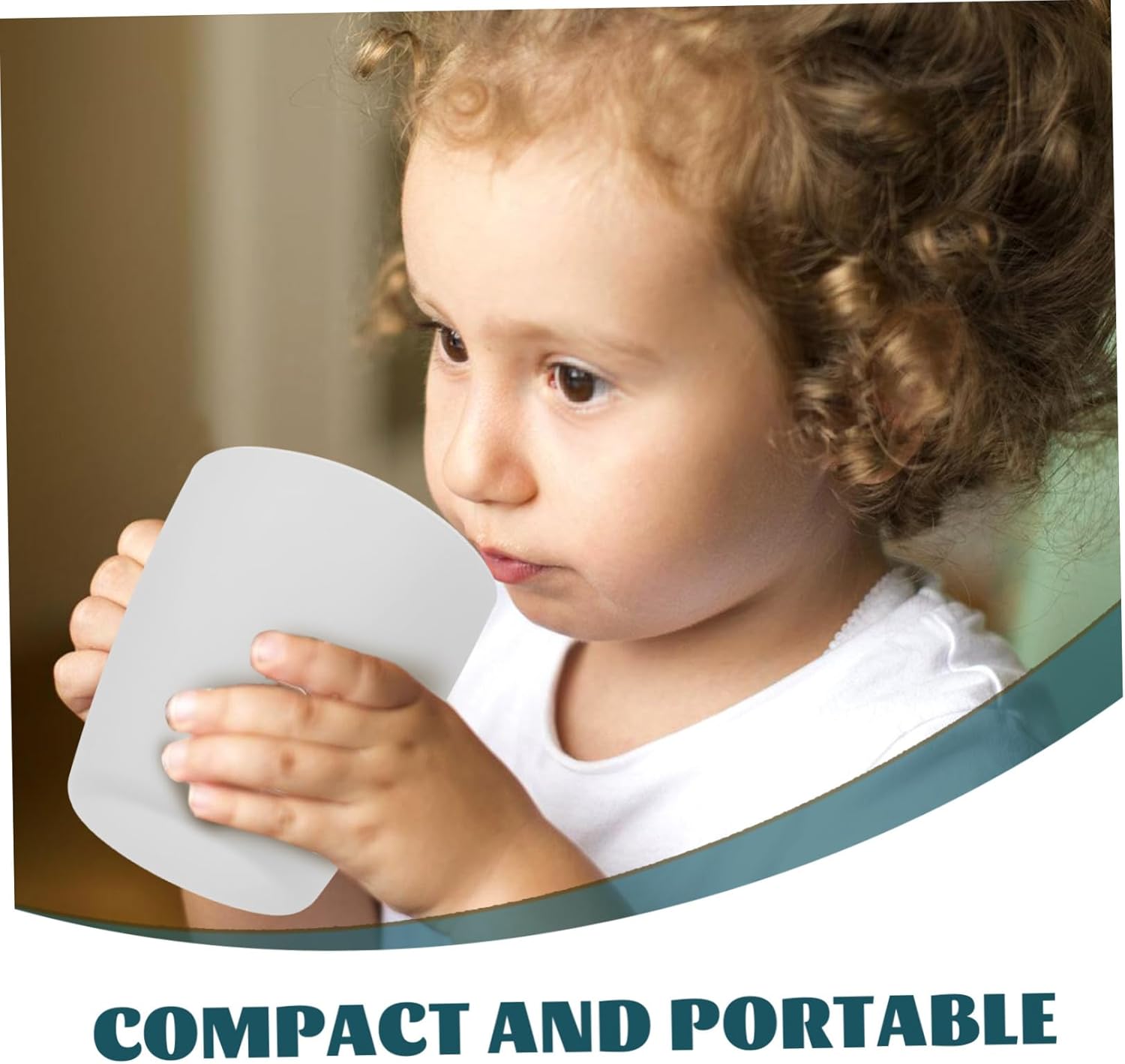 Mobestech Anti-Drop Silicone Bathroom Cup for Easy Cleaning and Independent Drinking