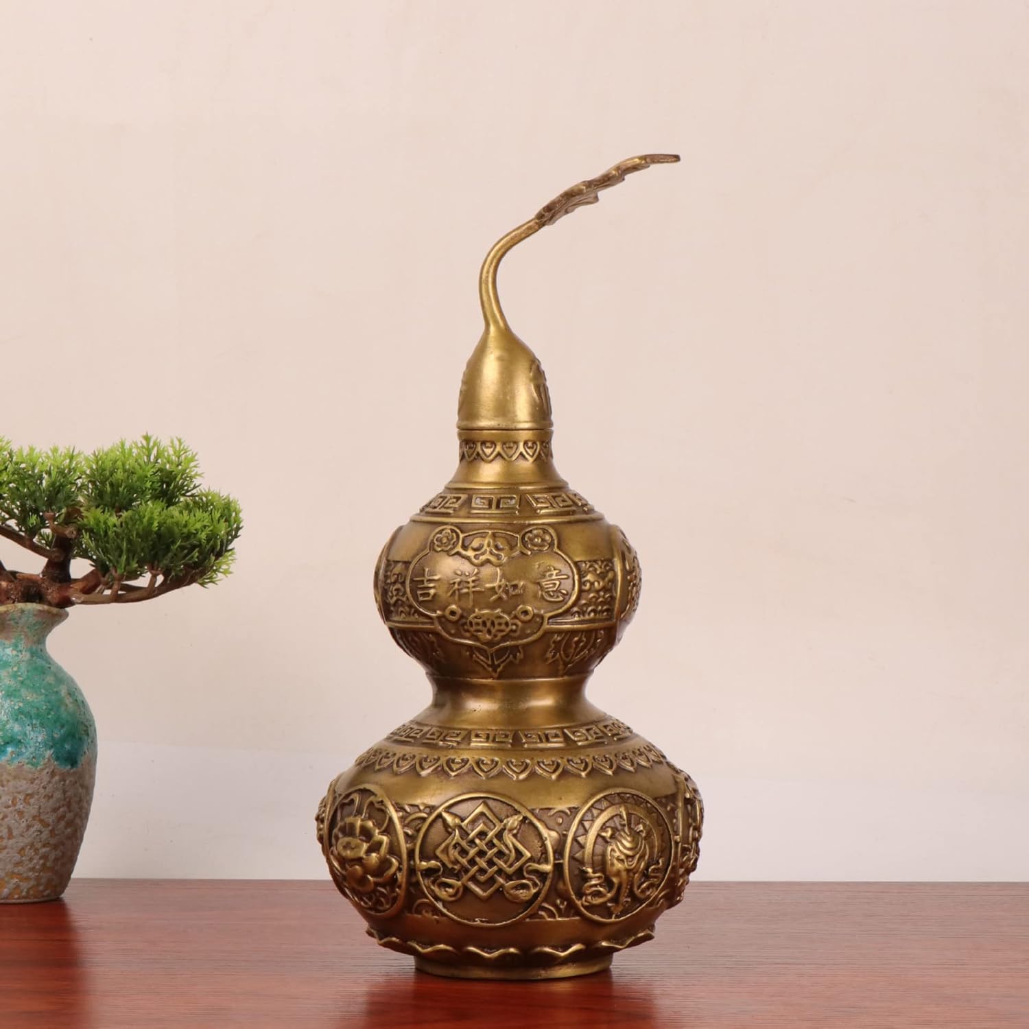 Usoway 8-Baohua Gourd Sculpture Collectible