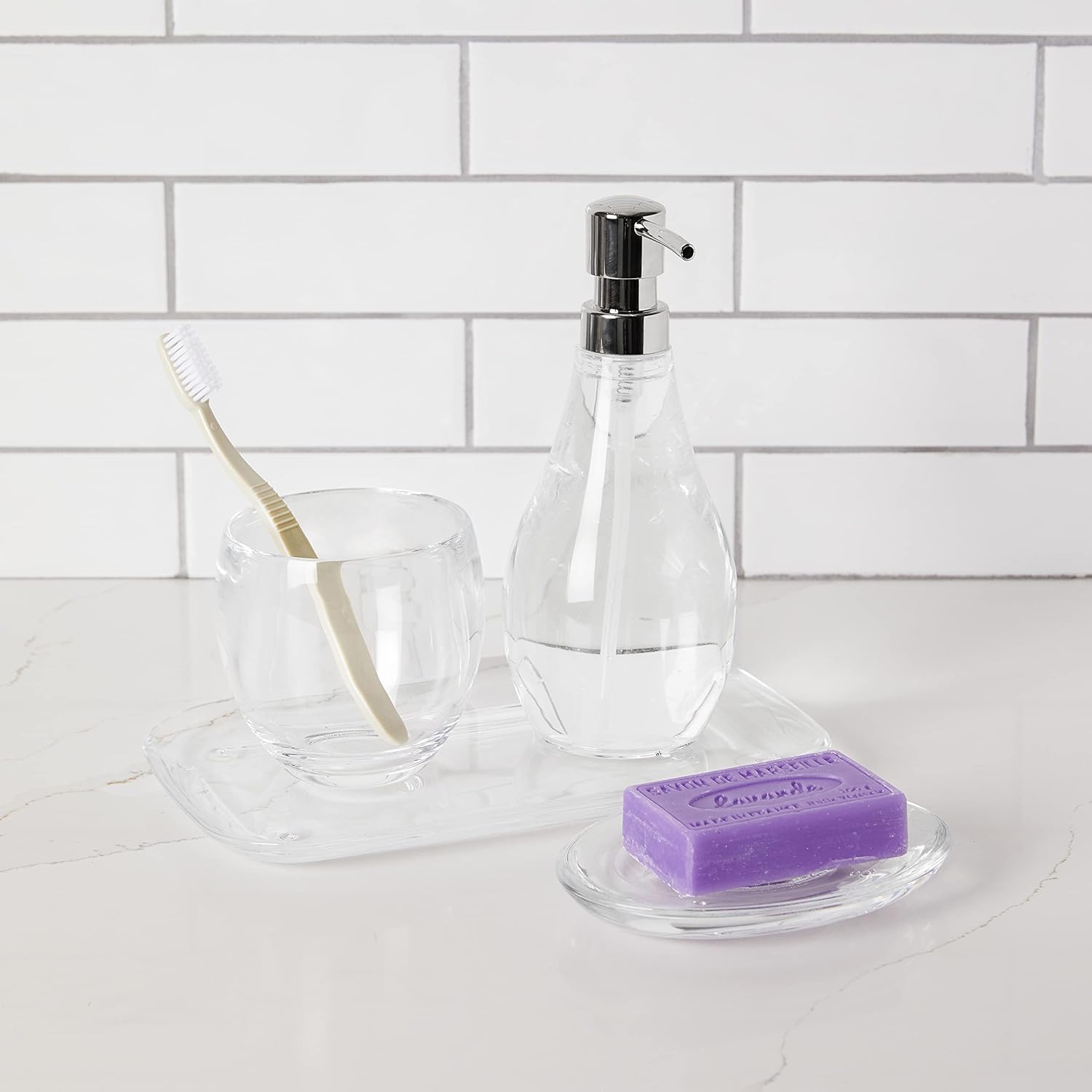 Umbra Droplet Clear Lotion Dispenser