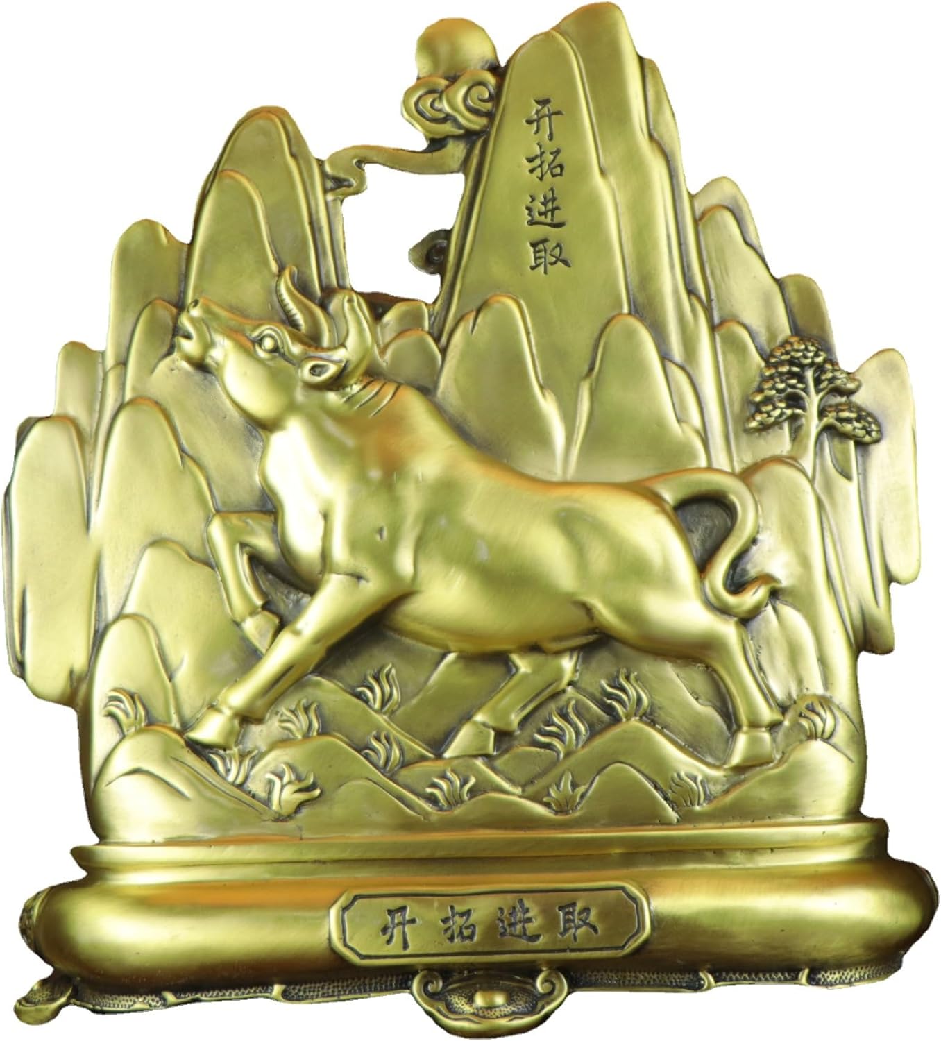 Usoway Brass Cow Decor Sculpture 46kg