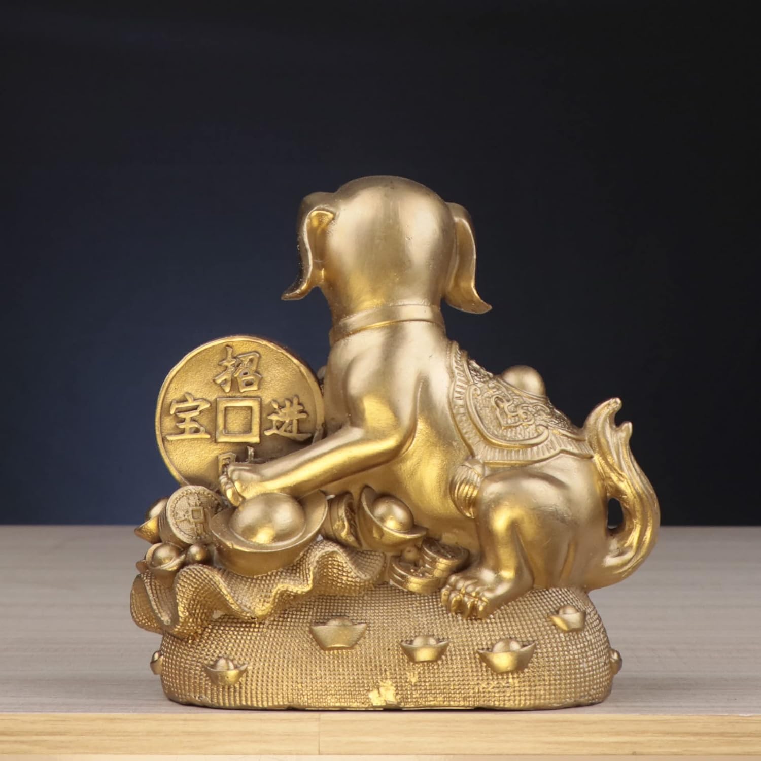 Usoway Home Office Decor Collectible Figurine Copper Dog