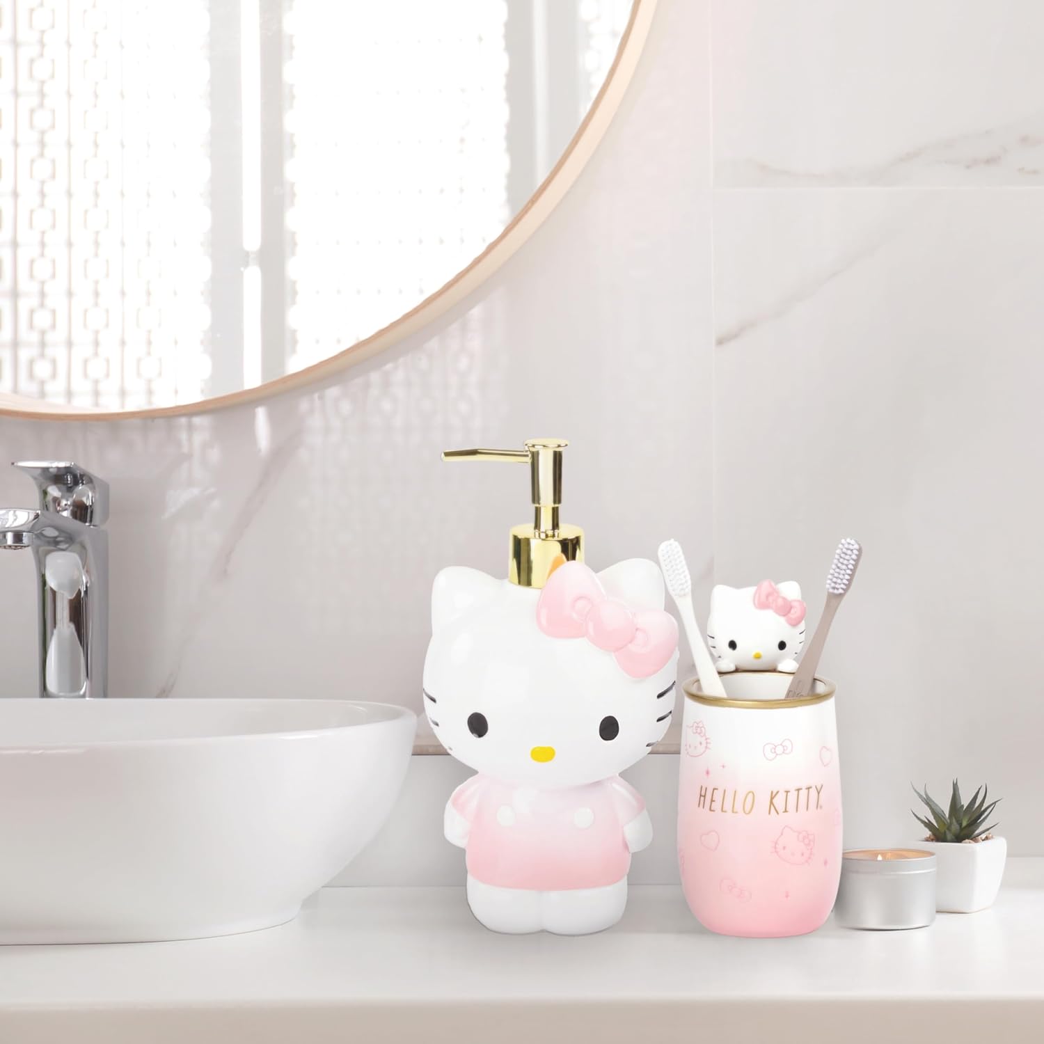 Jay Franco Hello Kitty Organizer Set - 4 Piece Pink Accessories