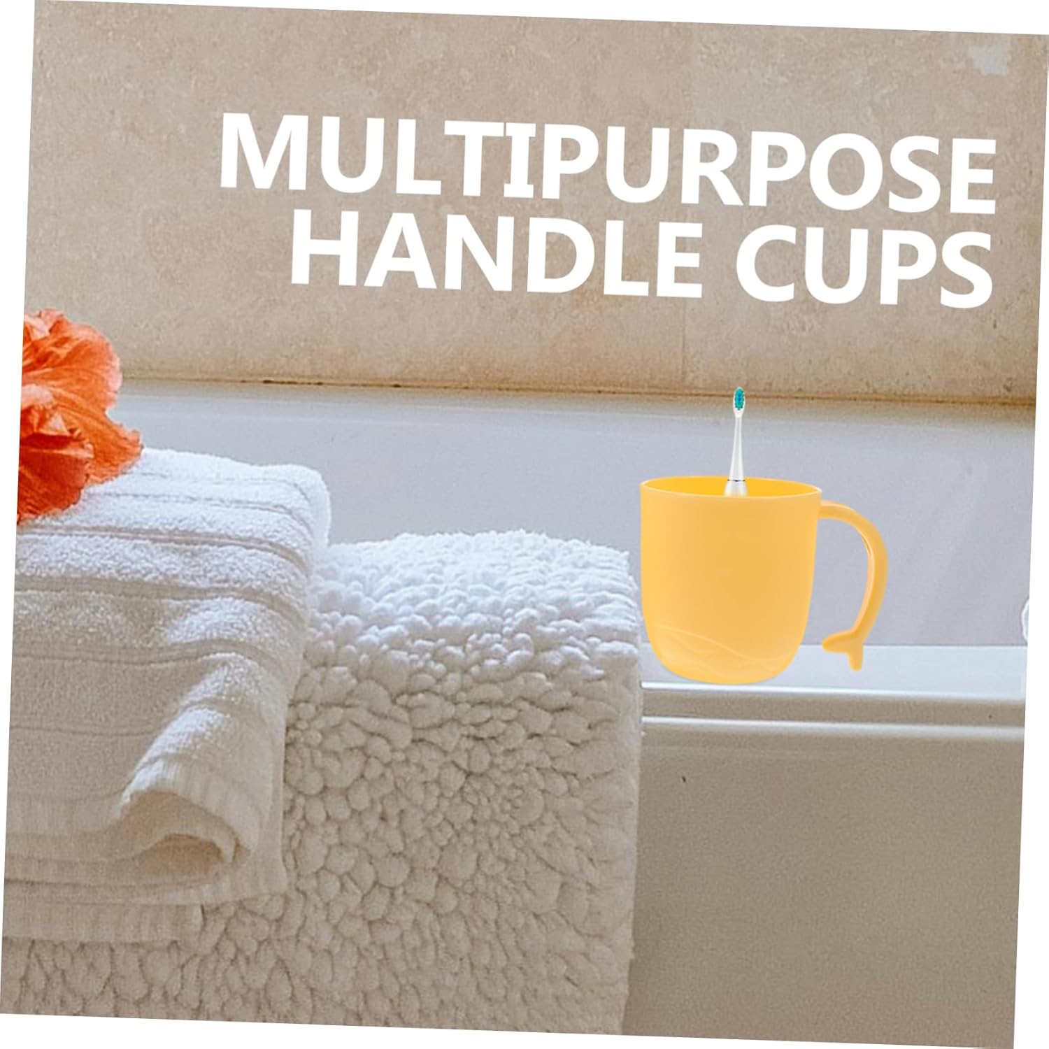 2pcs Dolphin Tail Toothbrush Mugs for Bathroom Storage