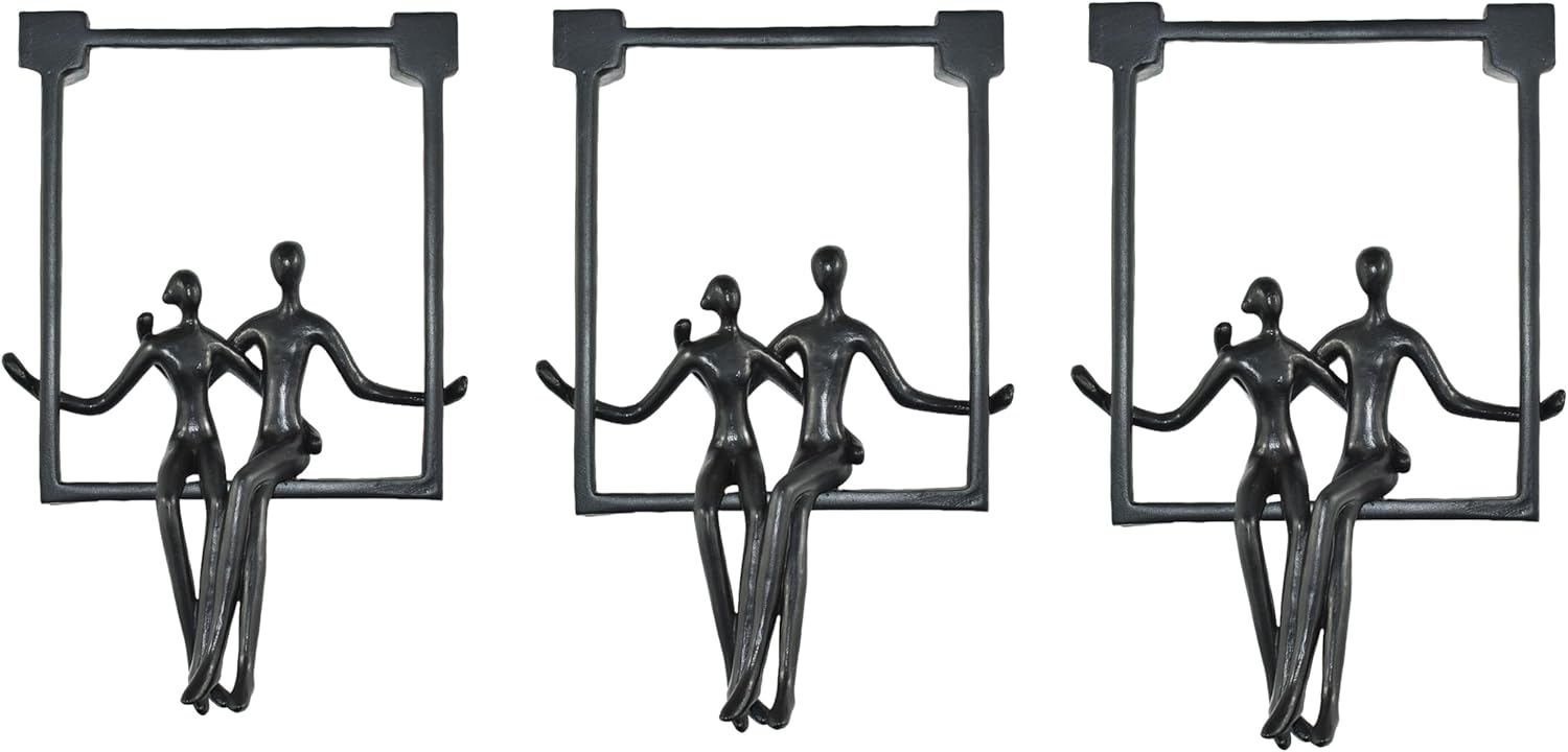 Natural Design Architecture Lifestyle N Swinging Couple Sculpture