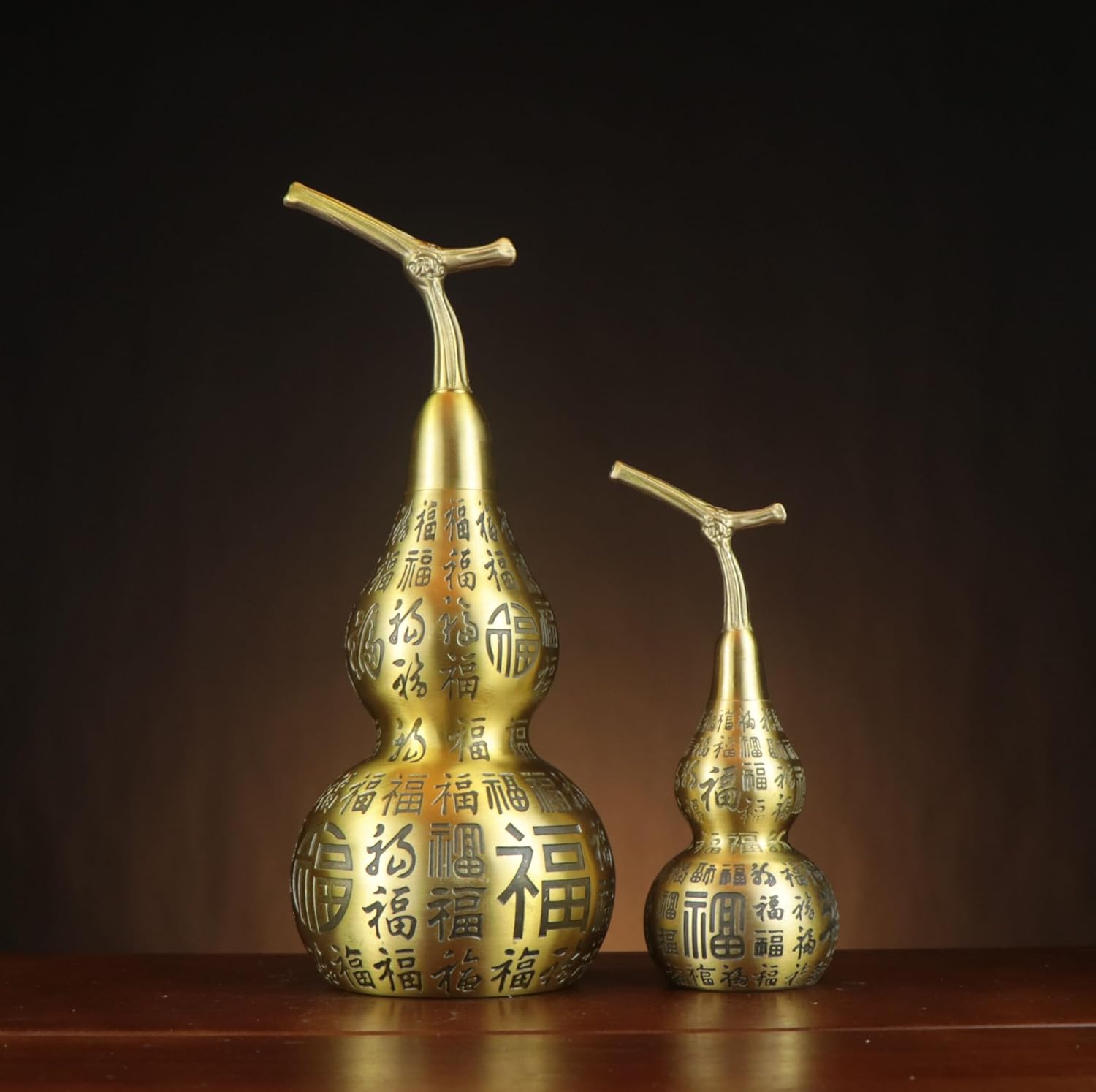 Usoway Yellow Brass Fenghuo Wall Deco Statue 15cm
