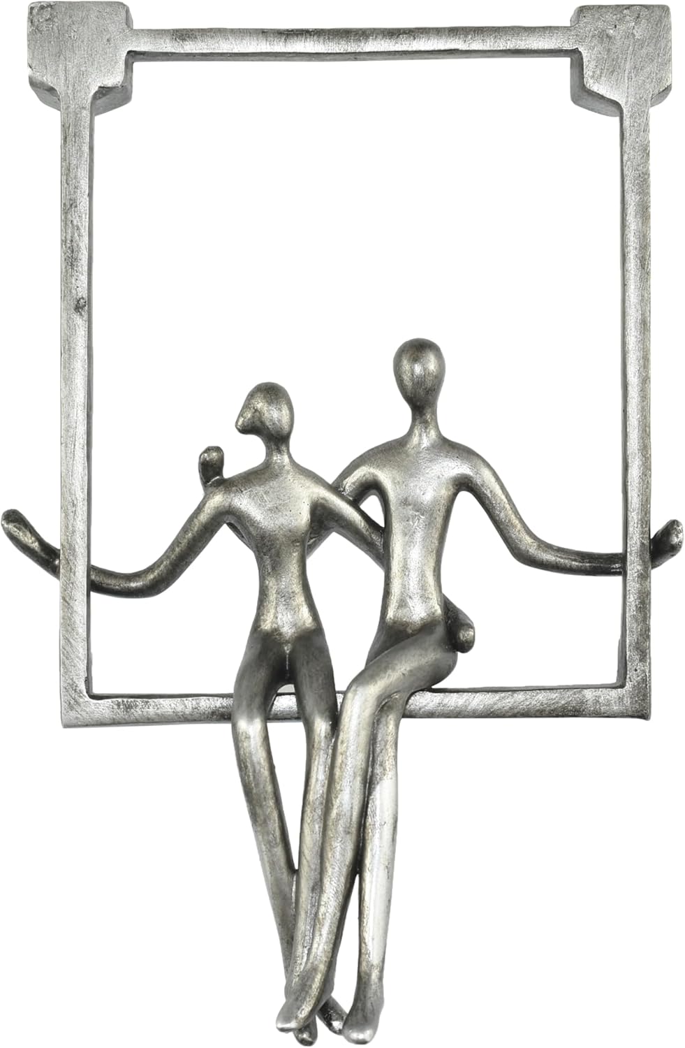 Natural Design Architecture Lifestyle N Swinging Couple Sculpture 1
