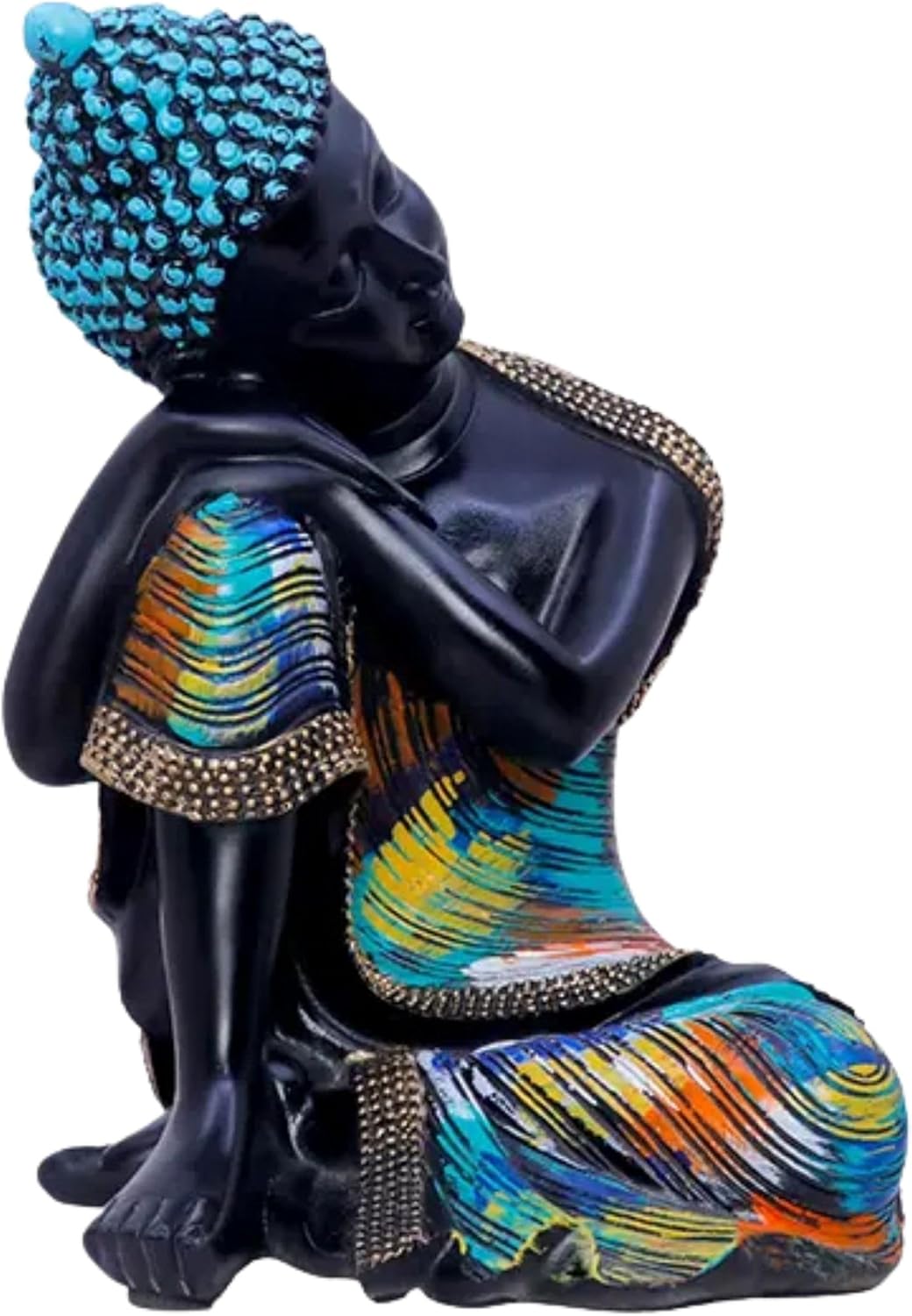 Meditating Buddha Statue Peaceful Home Decor Figure