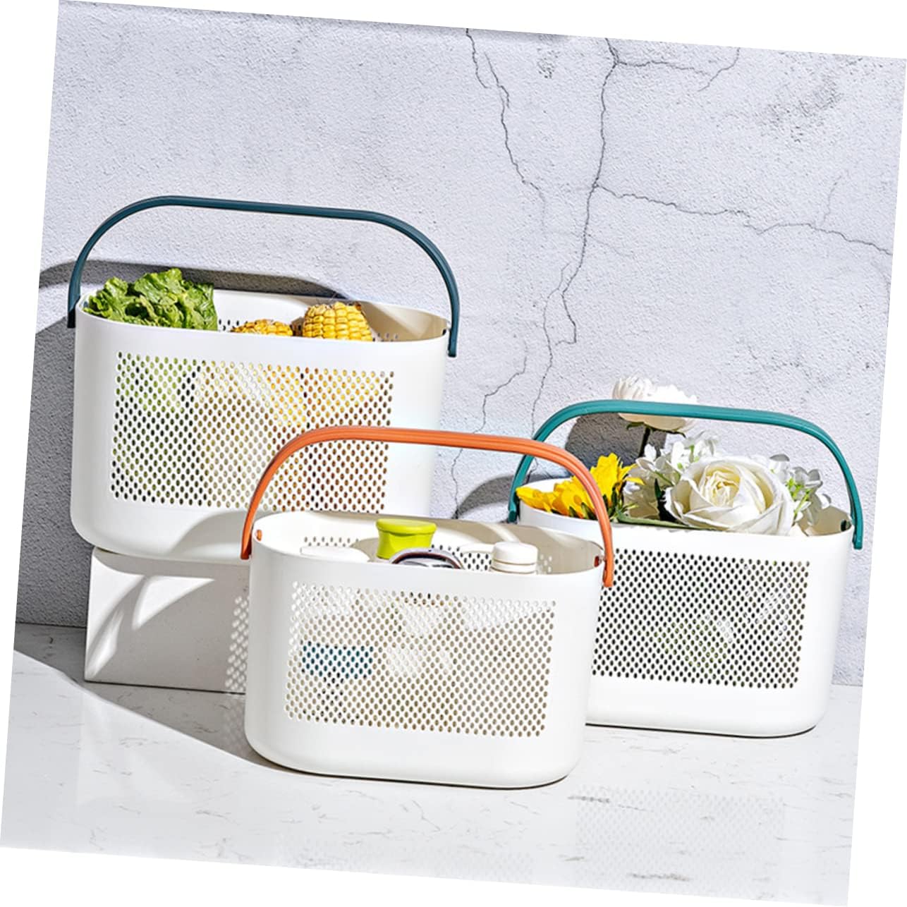 UTHCLO Portable Toilet Storage Organizer Basket