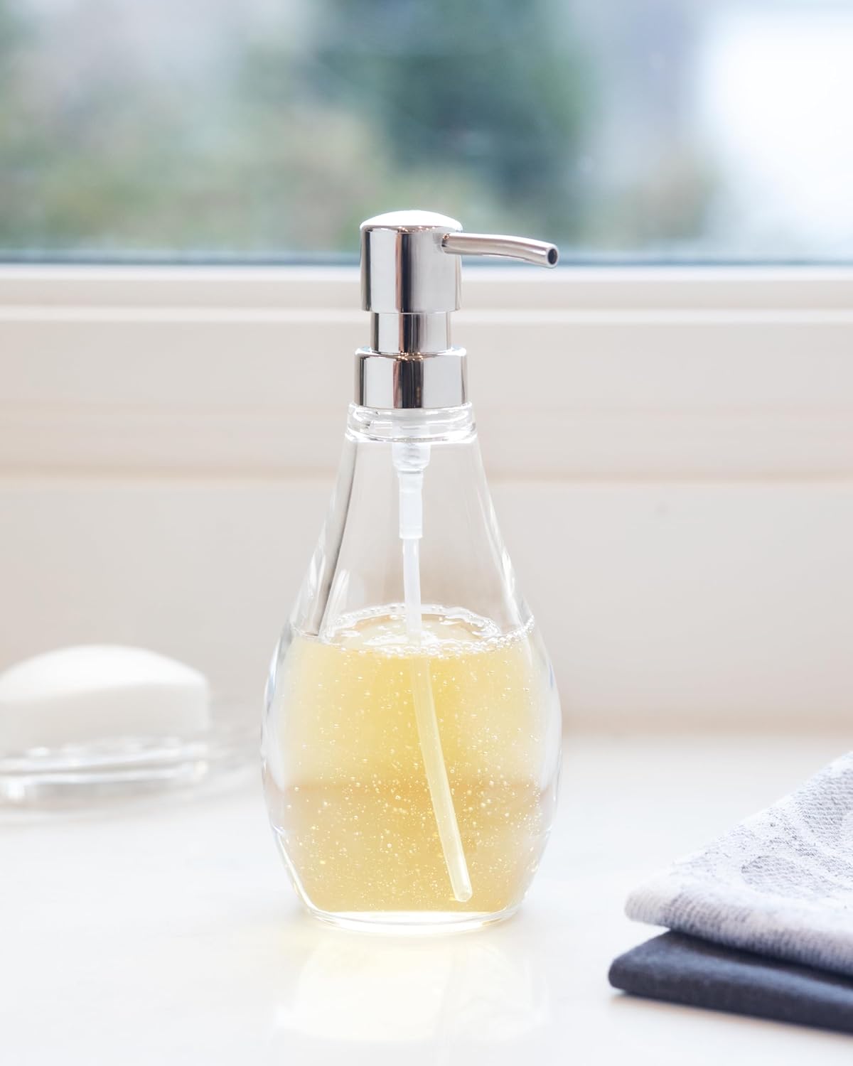 Umbra Droplet Clear Lotion Dispenser