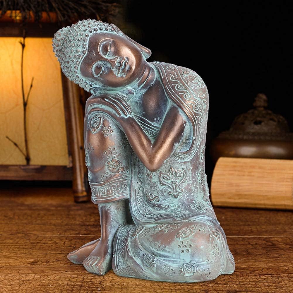 Hand Painted Buddha Statue Southeast Asian Style Decor