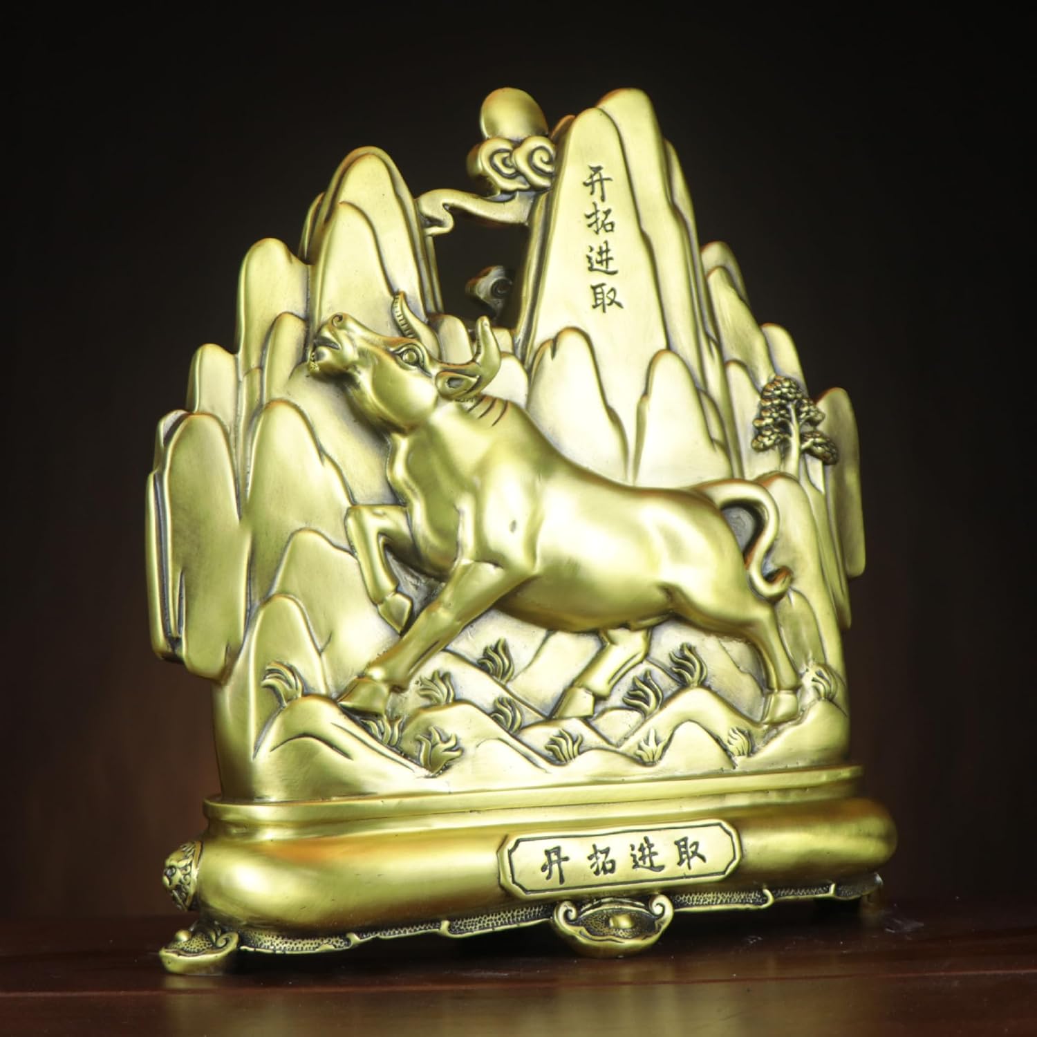 Usoway Brass Cow Decor Sculpture 46kg