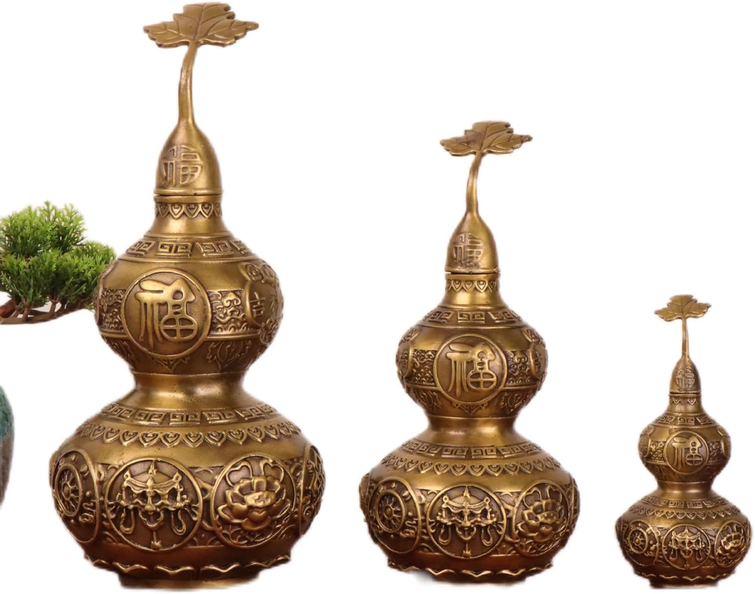 Usoway 8-Baohua Gourd Sculpture Collectible