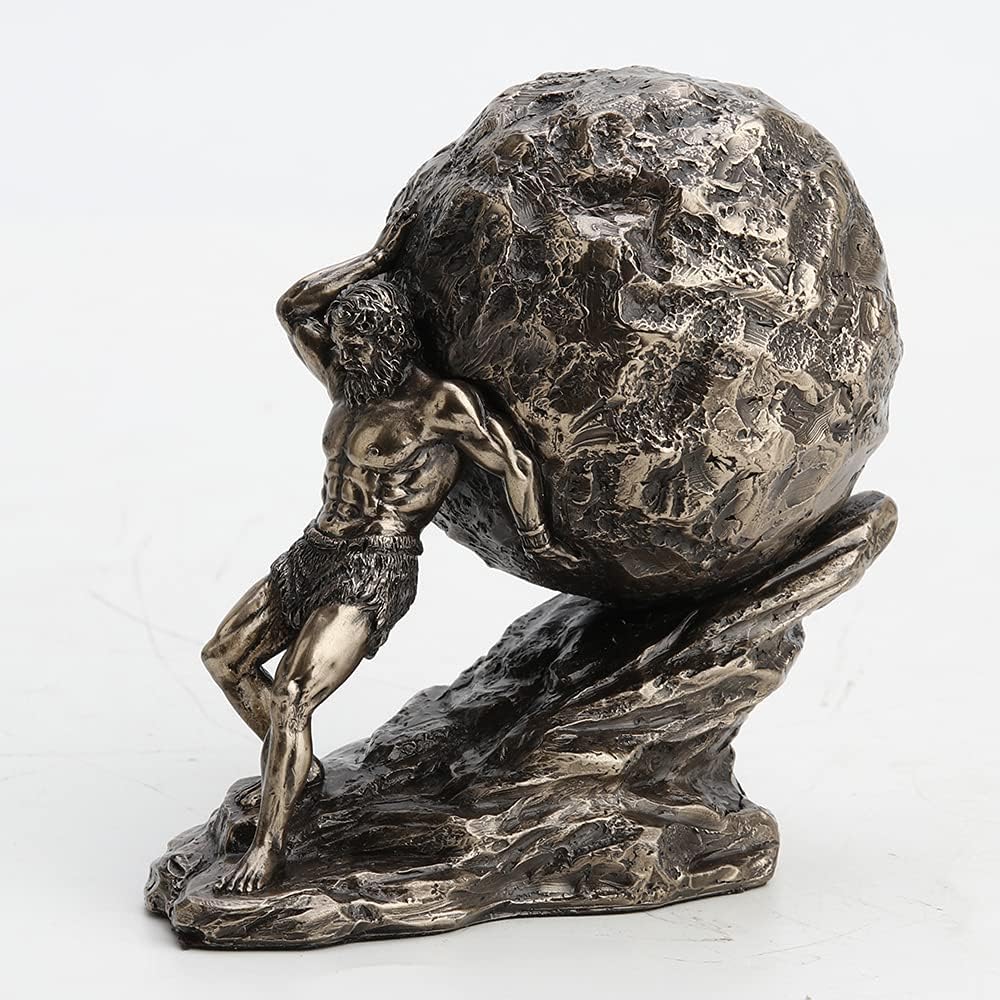 Veronese Design 4 38 Inch Sisyphus Rolling Boulder Figurine