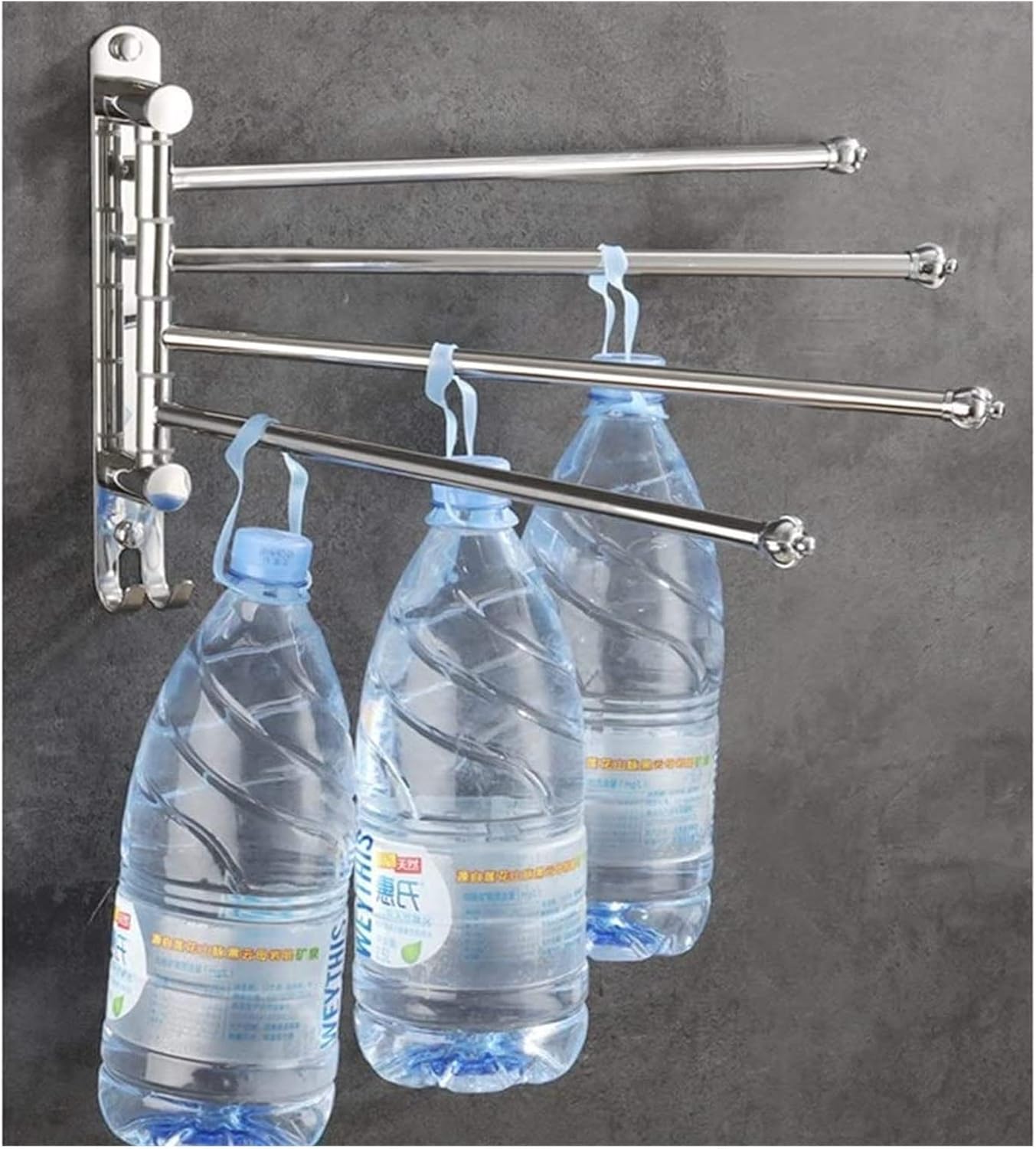 ALDEPO 3 Swivel Stainless Steel Towel Rail