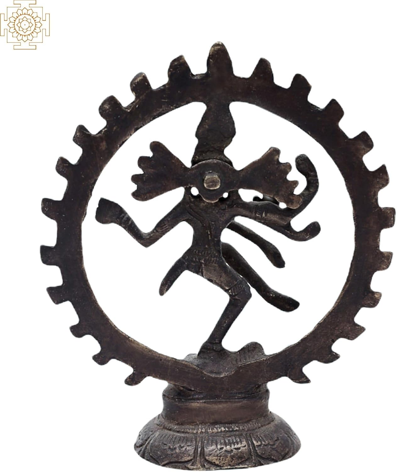 Exotic India Brass Nataraja Idol Statue 3-Inch