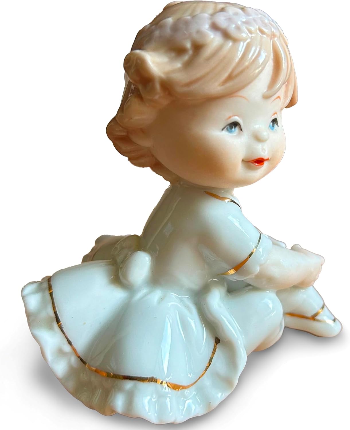 MTME Golden Princess Porcelain Sculpture Decor
