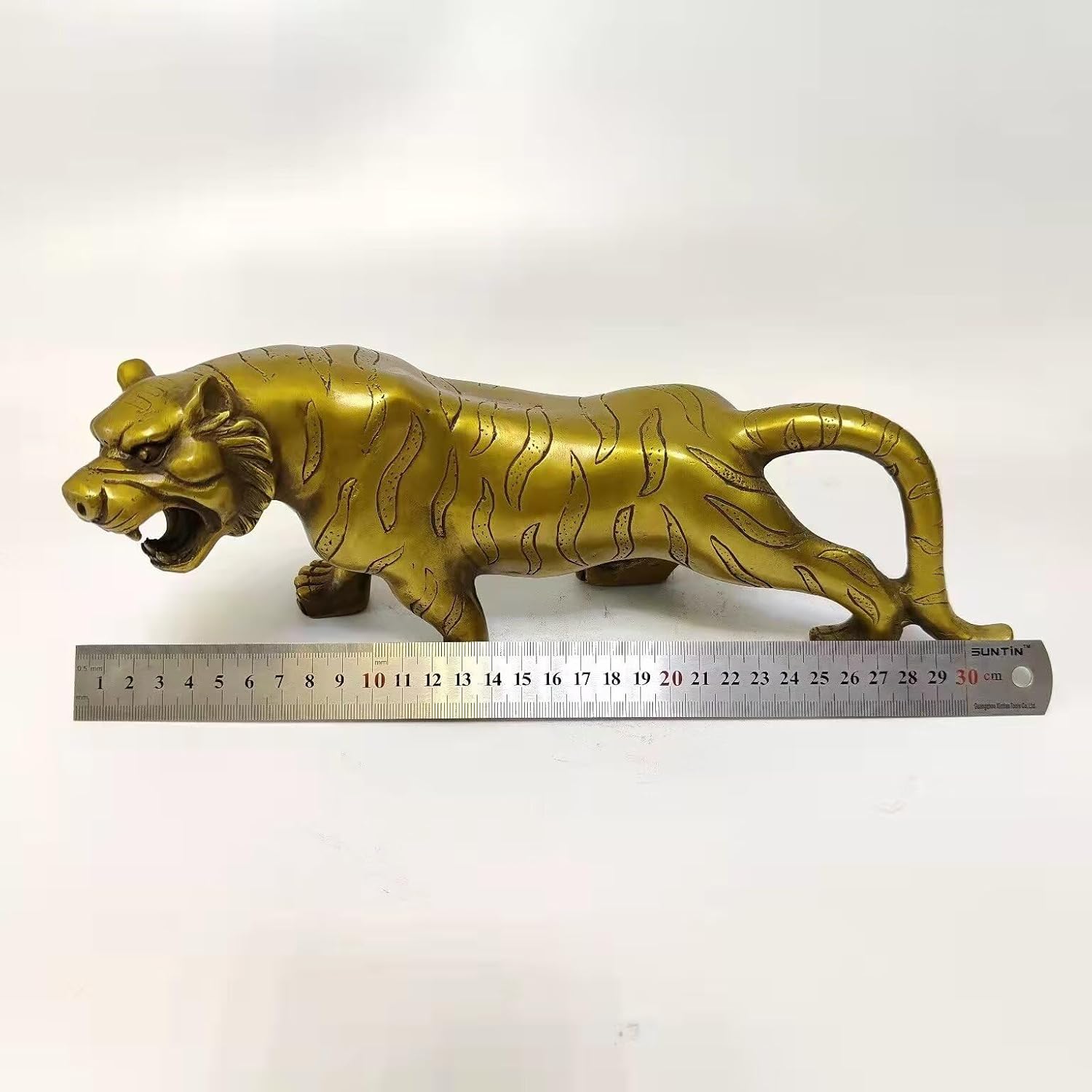 Julrybox Brass Tiger Zodiac Figurine Decor