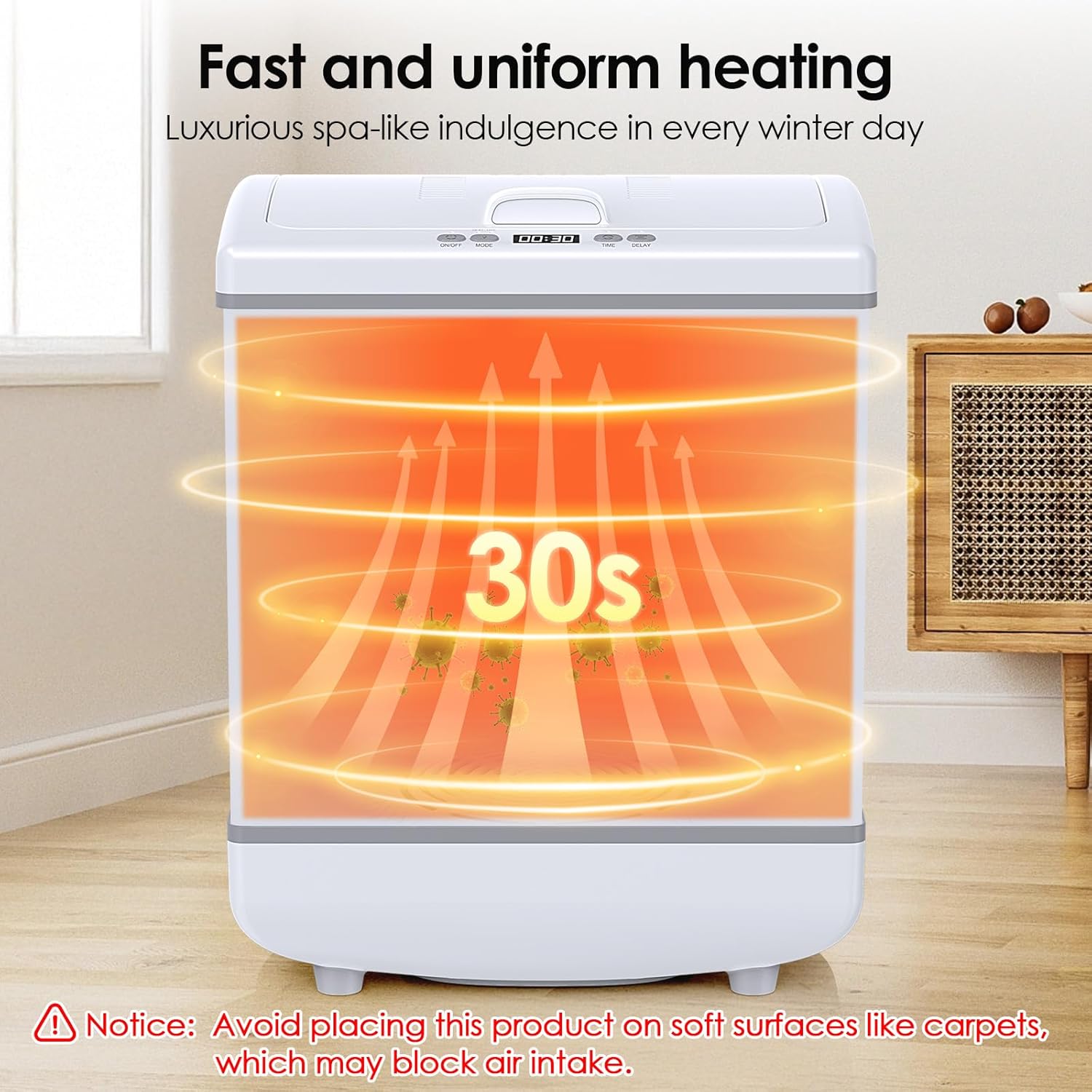 FEPPO 10 Gallon Luxury Towel Warmer with 2-in-1 Heating