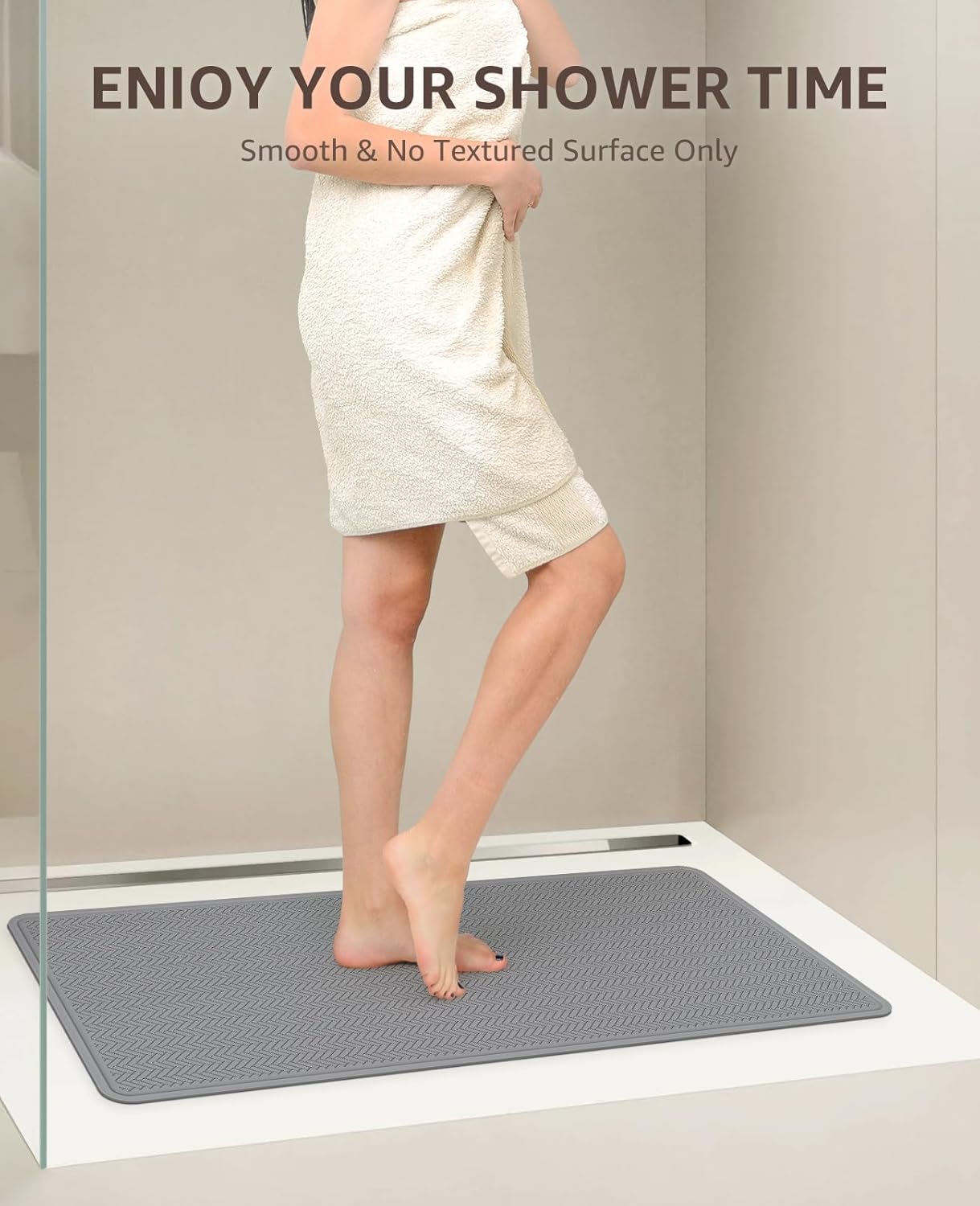 Bligli Heavy Duty Non-Slip Bathtub Mat - 36x17 Inches