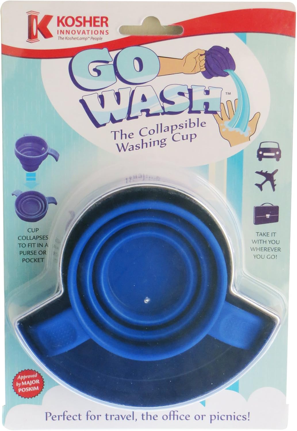 Kosher Innovations Go Wash Collapsible Washing Cup