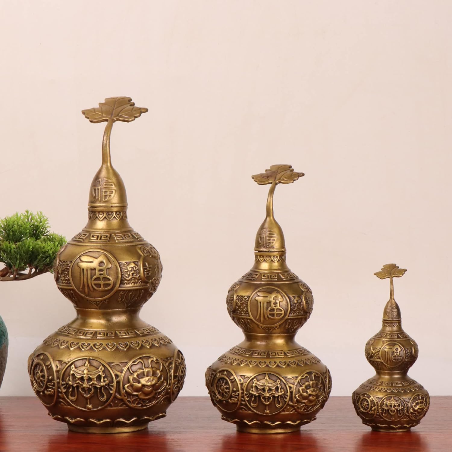 Usoway 8-Baohua Gourd Sculpture Collectible