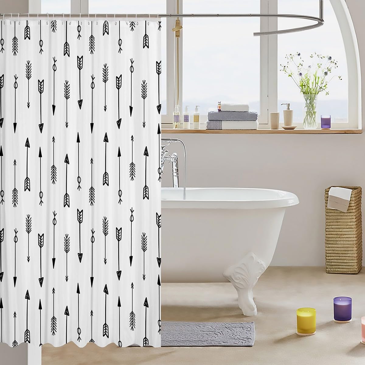 Erosebridal Arrows Shower Curtain 72x72