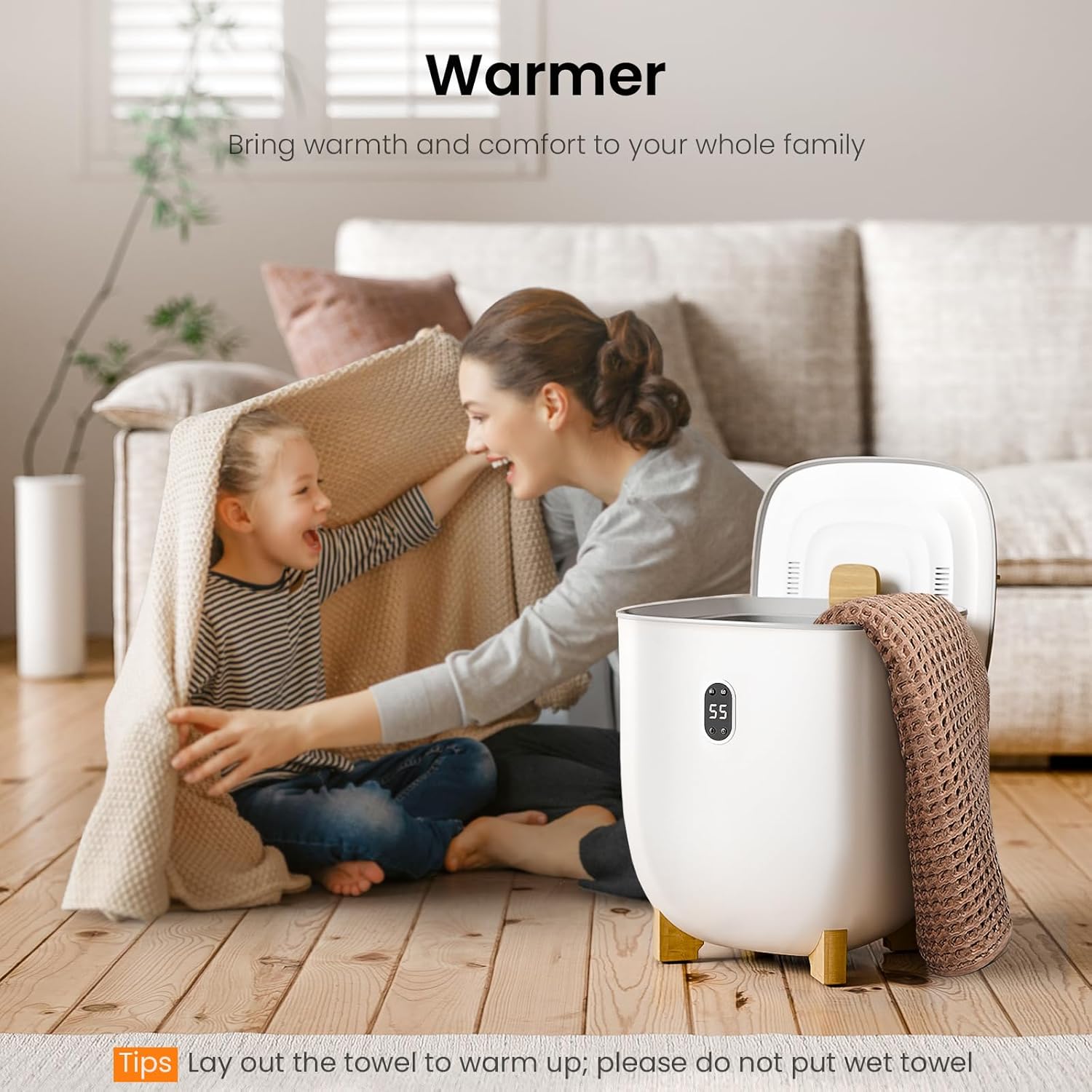 Electactic 25L Towel Warmer with 2 Modes and LCD Screen