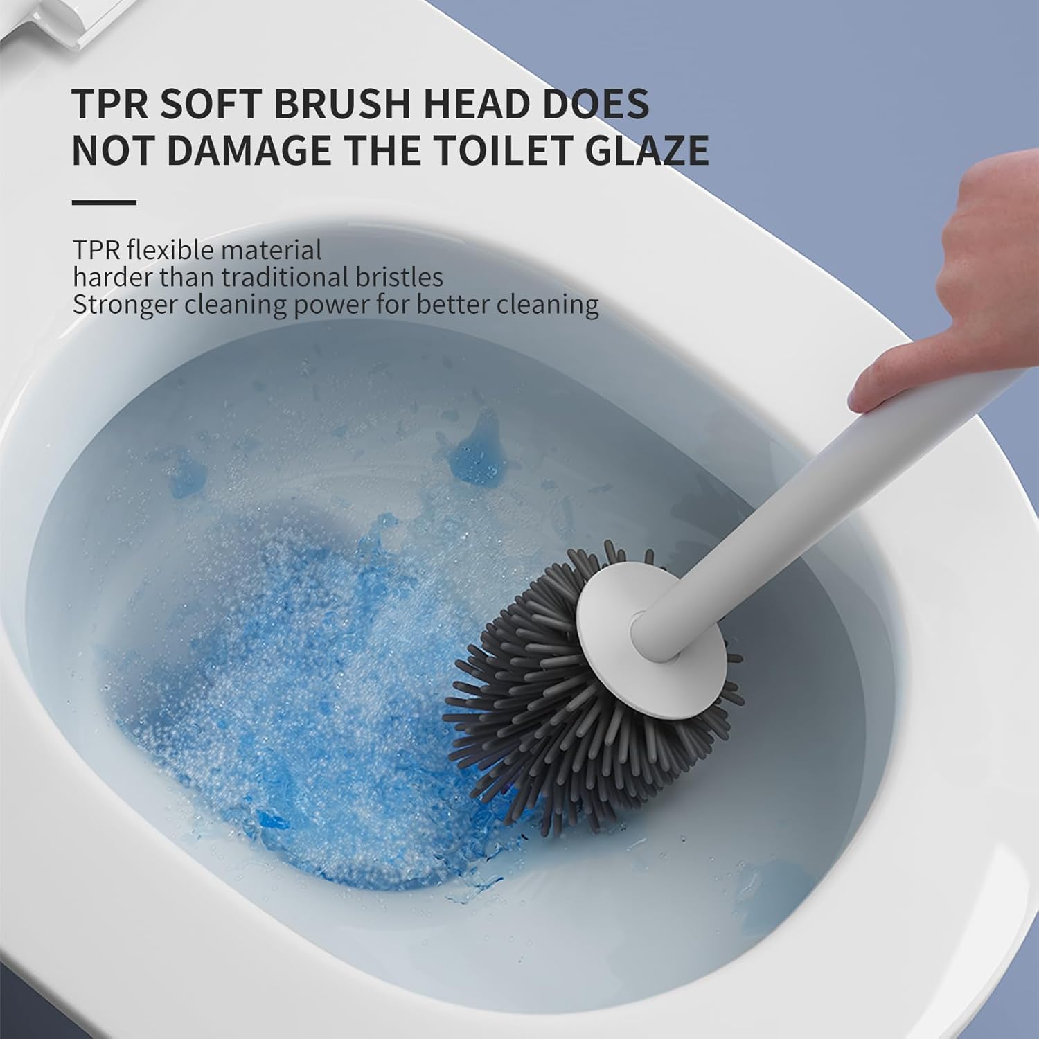 JIEKEDANLIN Toilet Brush Set with Holder