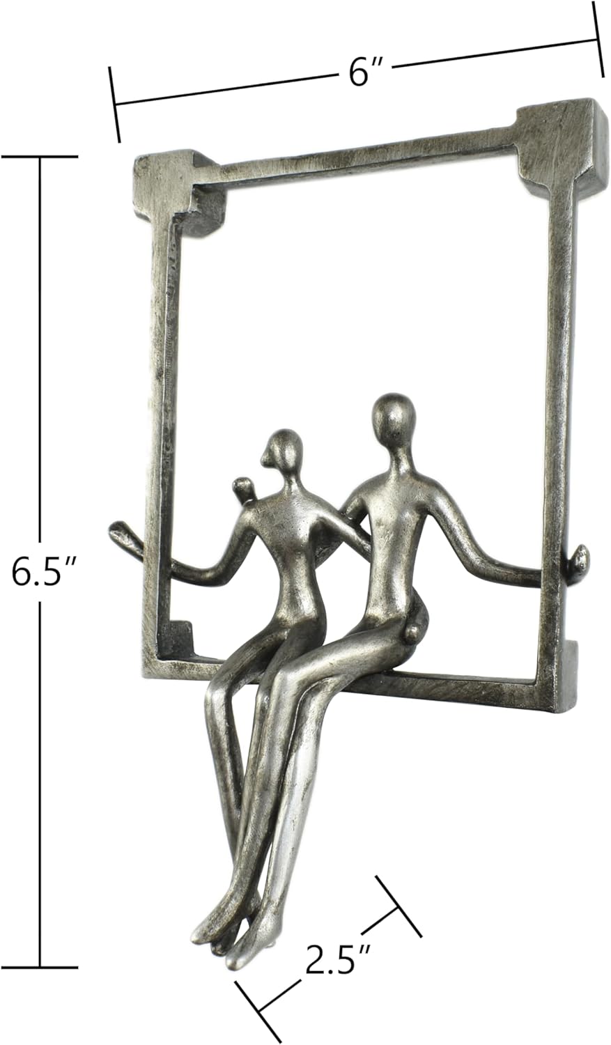 Natural Design Architecture Lifestyle N Swinging Couple Sculpture 1