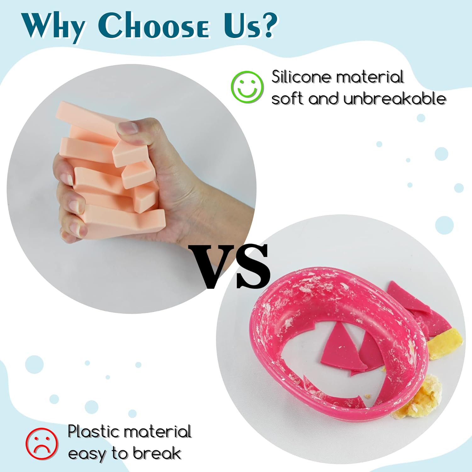 AIXIAOYA Silicone Soap Dish - Self Draining Easy Cleaning