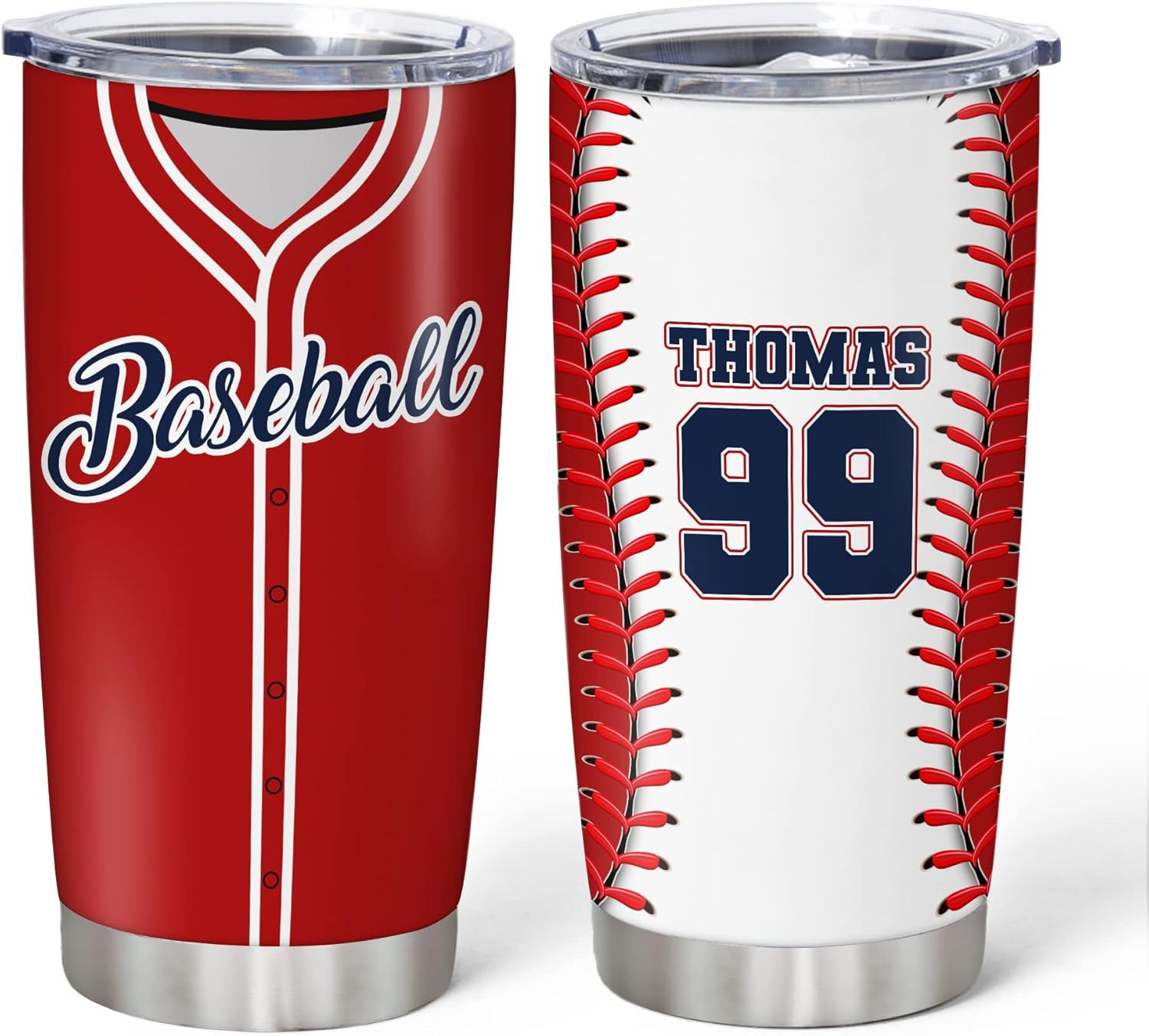 Hyturtle Personalized Baseball Tumbler 20oz