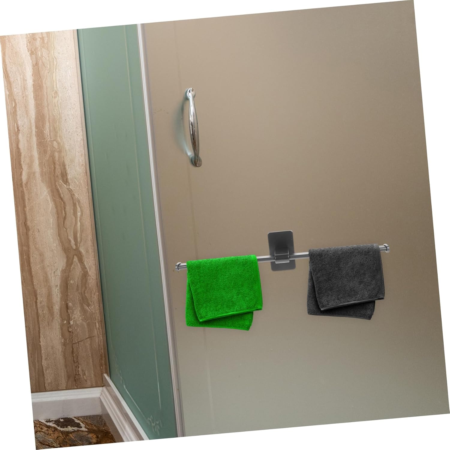 Alipis Space-Saving Wall Mounted Towel Rack No Drilling