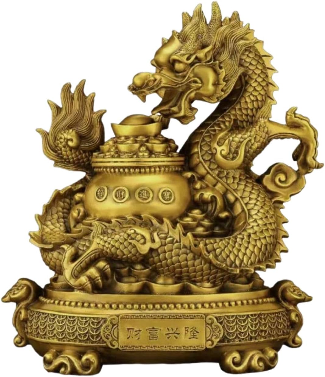 Ecqizer Wealth Figurine Feng Shui Decor 1