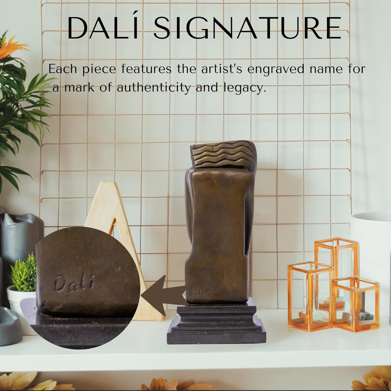 YouFine 98 Signed Dal Bronze Sculpture Limited Edition Collectible Art