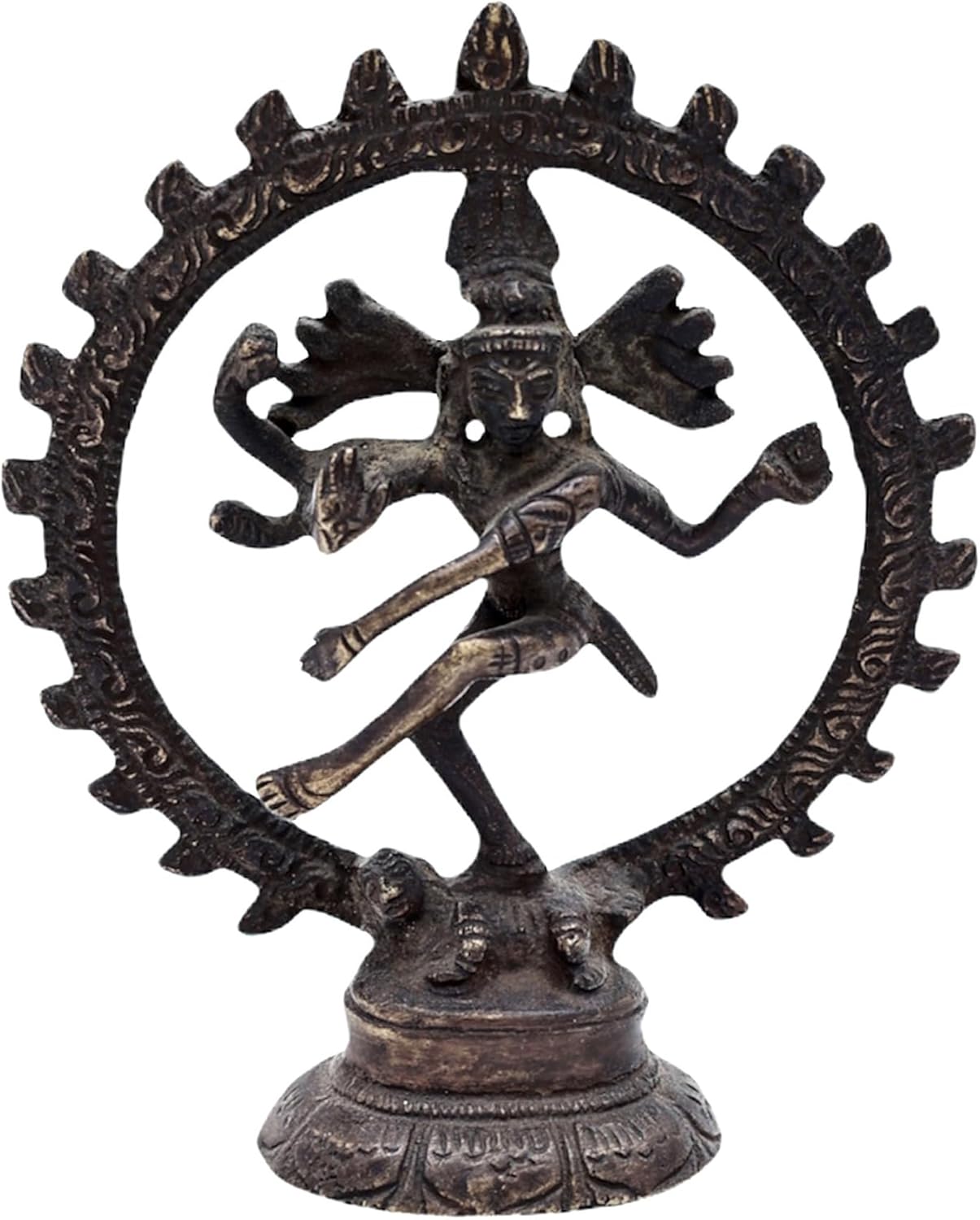 Exotic India Brass Nataraja Idol Statue 3-Inch