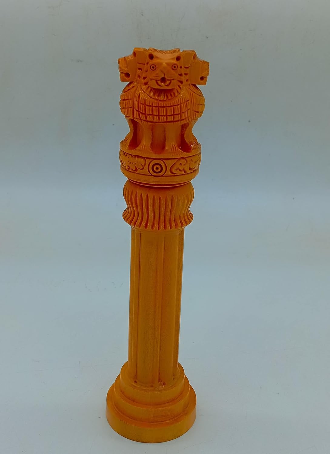 Wooden Ashoka Pillar 8 Inch Desk Table Decoration