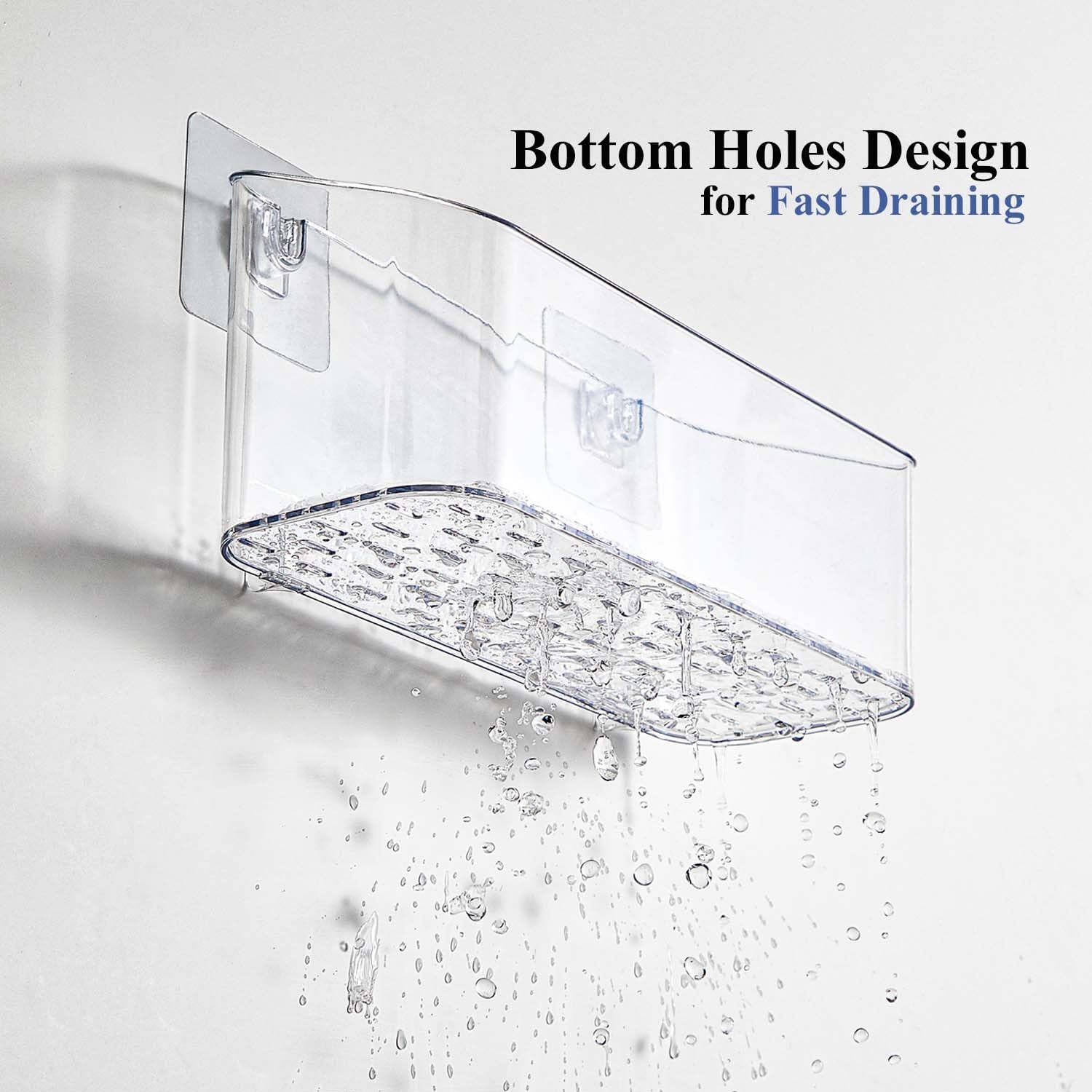 UNIKON Clear Bath Toy Storage Organizer 2 Pack