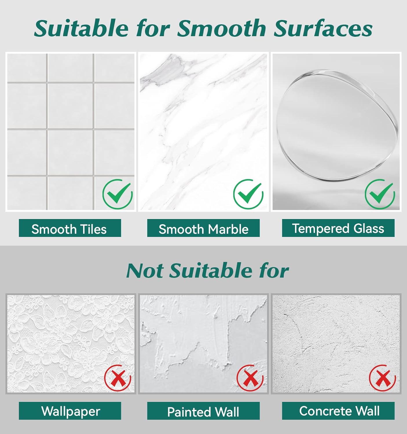 AmazonBasics 5 Pack Clear Acrylic Shower Caddy 1